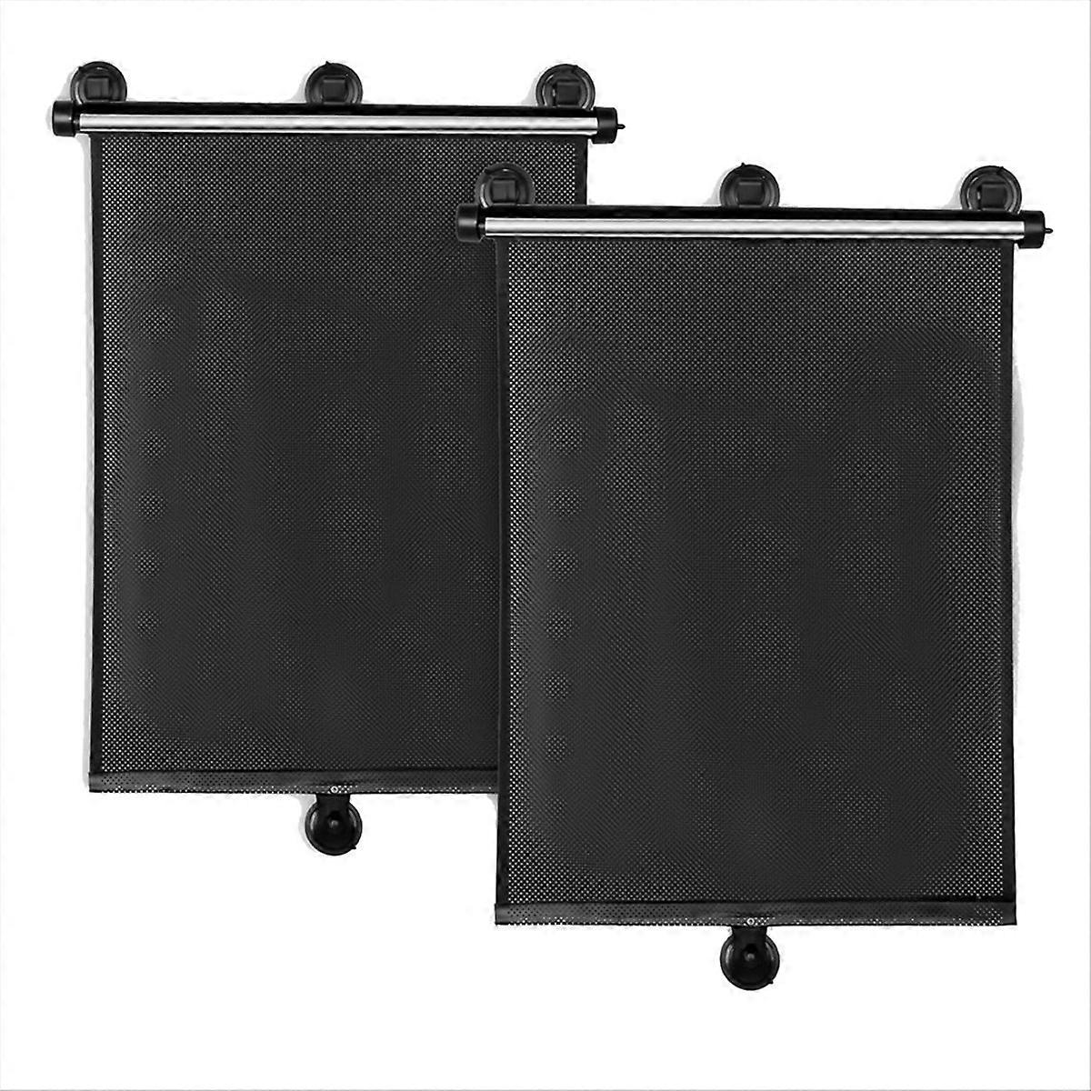 Car Side Window Sun Shade 2 Pack, Retractable Car Roller Sunshade