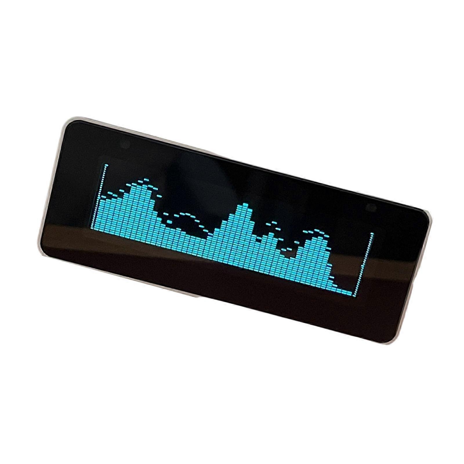 Advanced AK25664 Color Auditory Spectrum Clock Aluminum Body With Direct Control Button And USB C Multicolor