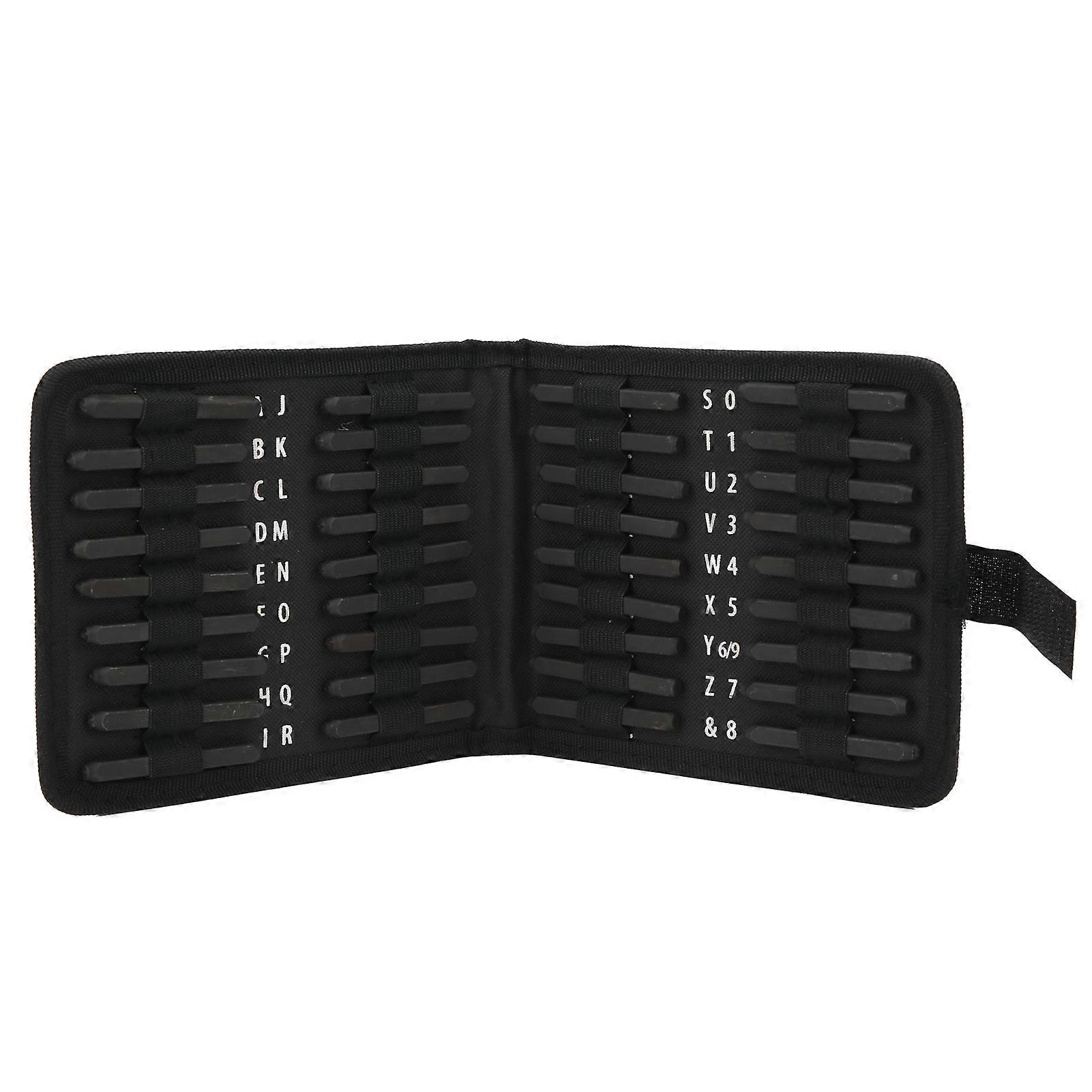 36 قطعة الإنجليزية الرسالة رقم لكمة أداة الختم الصلب ختم الضغط كيت التبعي 3 مم