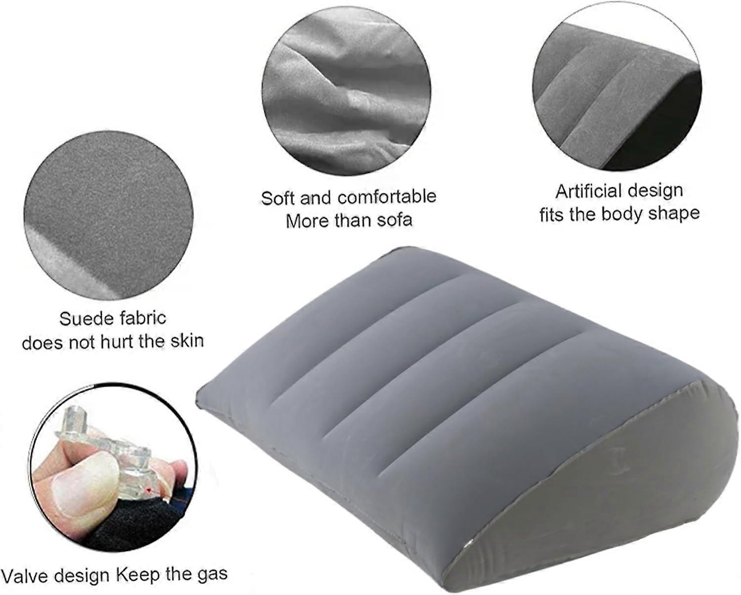 Triangle Pillow Inflatable Lightweight Portable Wedge Cushion For Sleeping And Leg Support Triangle Wedge Camping Travel