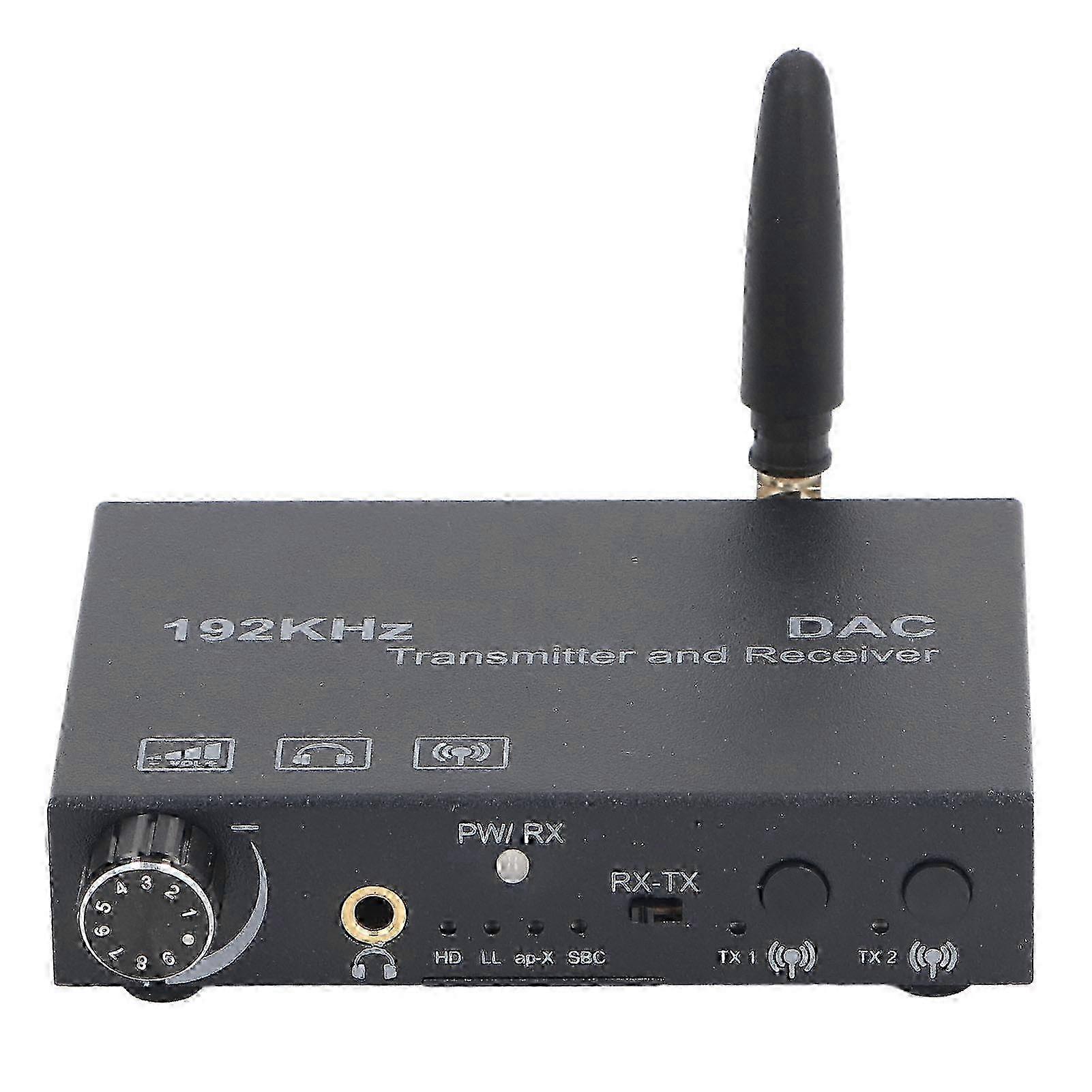 Wireless Audio Converter Bluetooth 5.3 Digital to Analog Optical Coaxial Audio Transmitter Receiver Volume Adjustment