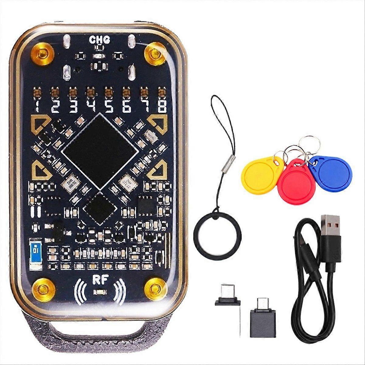 Chameleon Ultra Smart Card Emulator RFID Smart Chip Reader+3xCUID Keychain 125Khz 13.56Mhz Card Dec