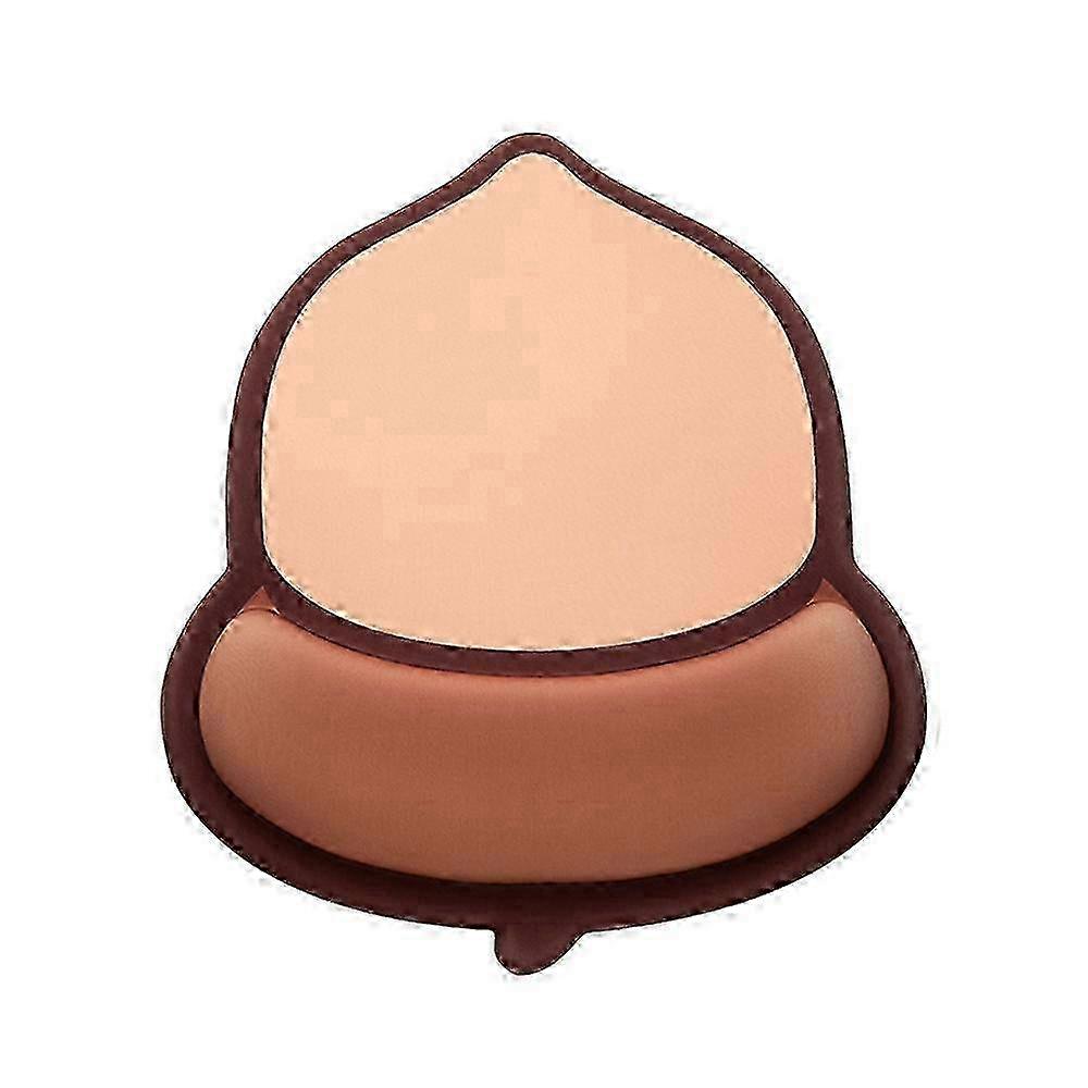 Ergonomic Mouse mat Brown Acorn nut Wrist pad Mouse mat with Gel Wrist Support Mouse mat