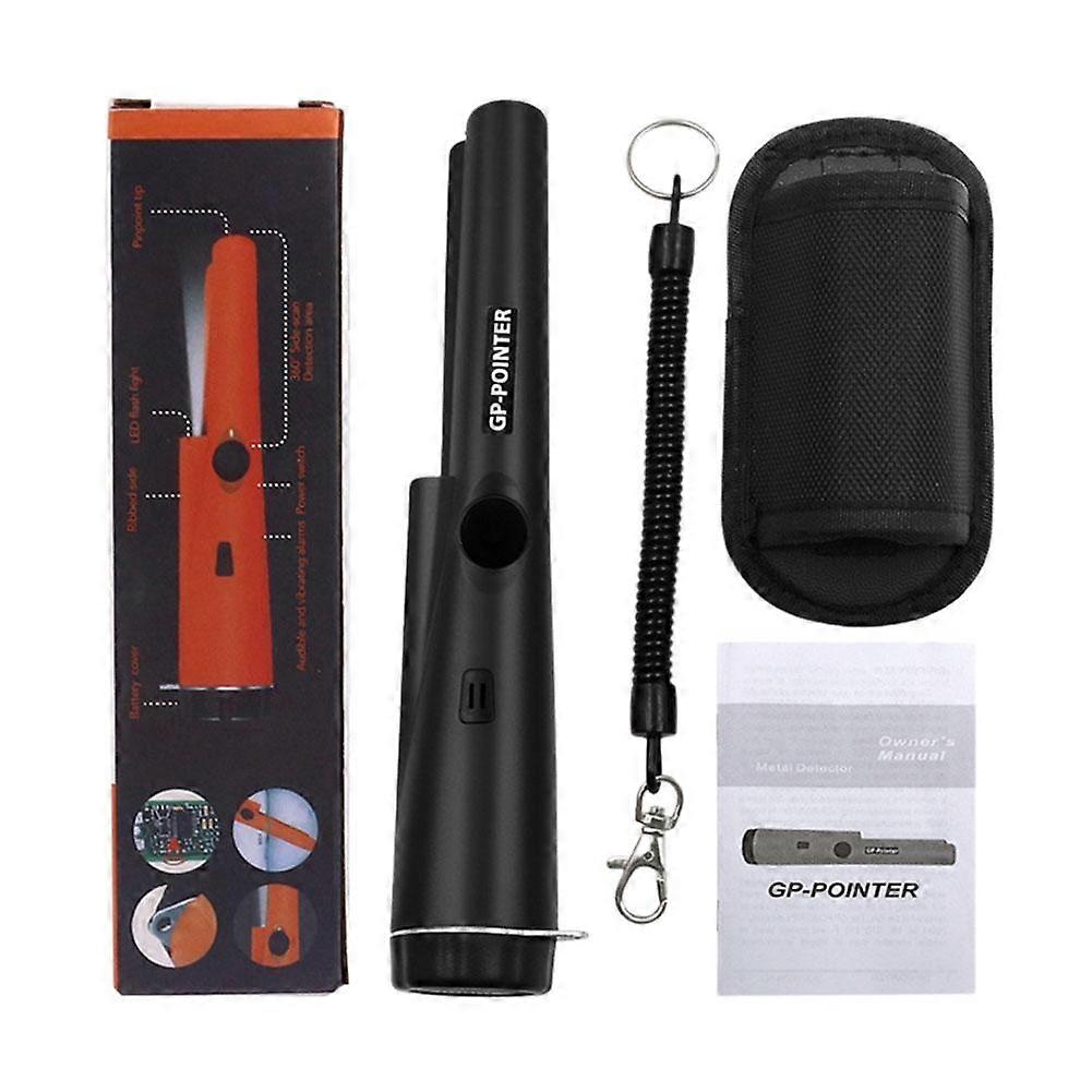 Professional Handheld Metal Detector IP66 Waterproof with Audio Vibration Alert LED Flashlight for Security Inspection