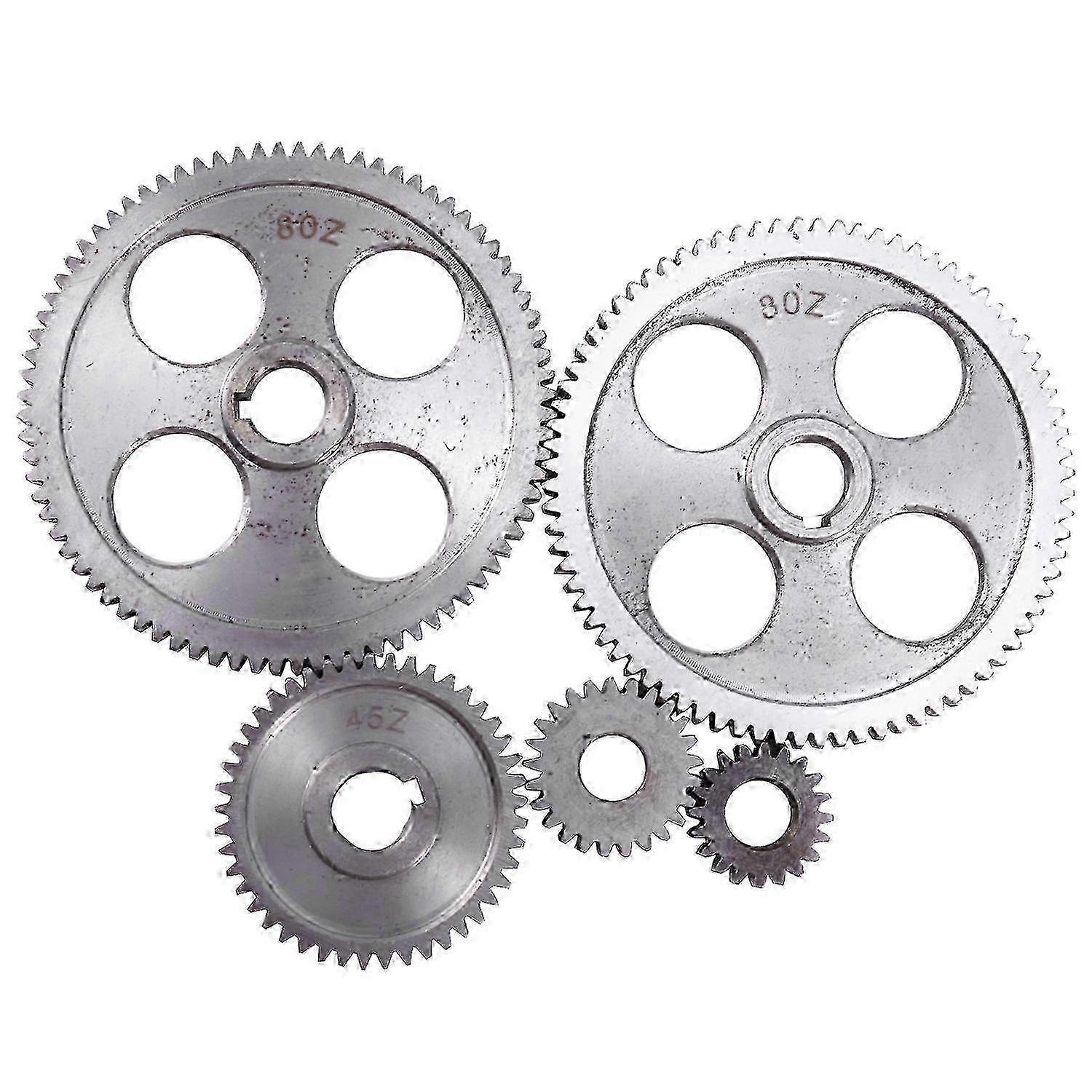 5Pcs/Set Metal Gears for Machine Tools - Lathe Gear for Metal Cutting
