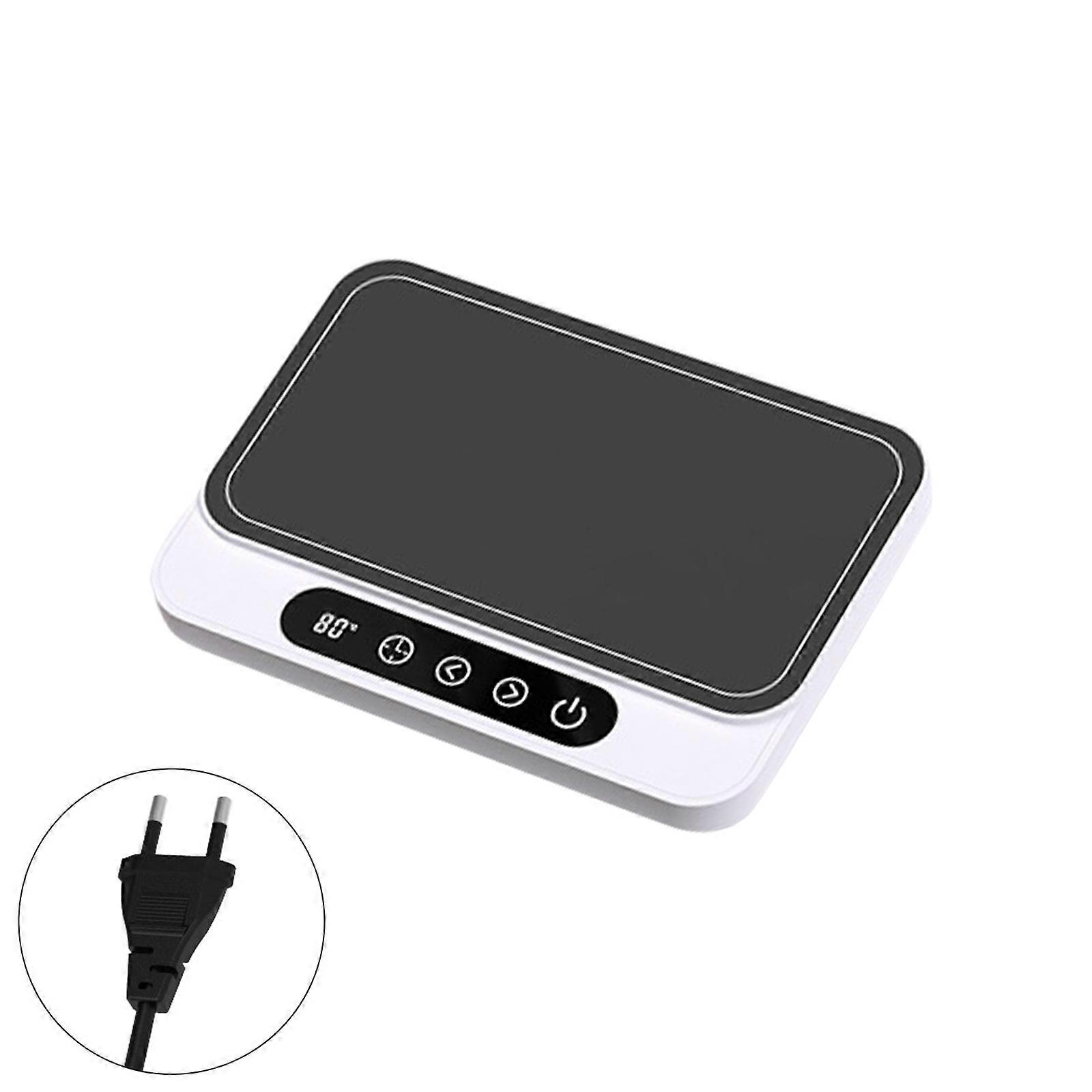 Double Zone Coffee Cup Toastier 6 Accuracy Temperature Regulates 12H Programmable Clock Thin ABS Building  White