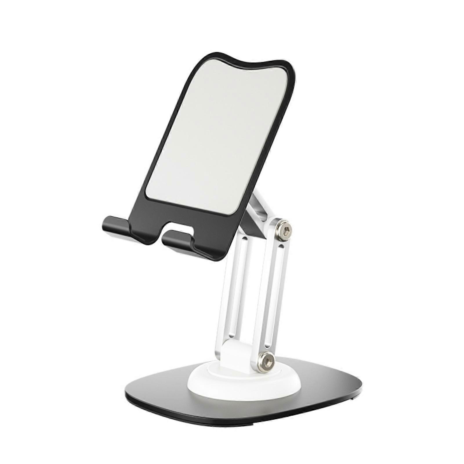 Strong 3 Way Adjustable Phone Mount Flexible Positioning Compressible Design For Multiple Devices  White