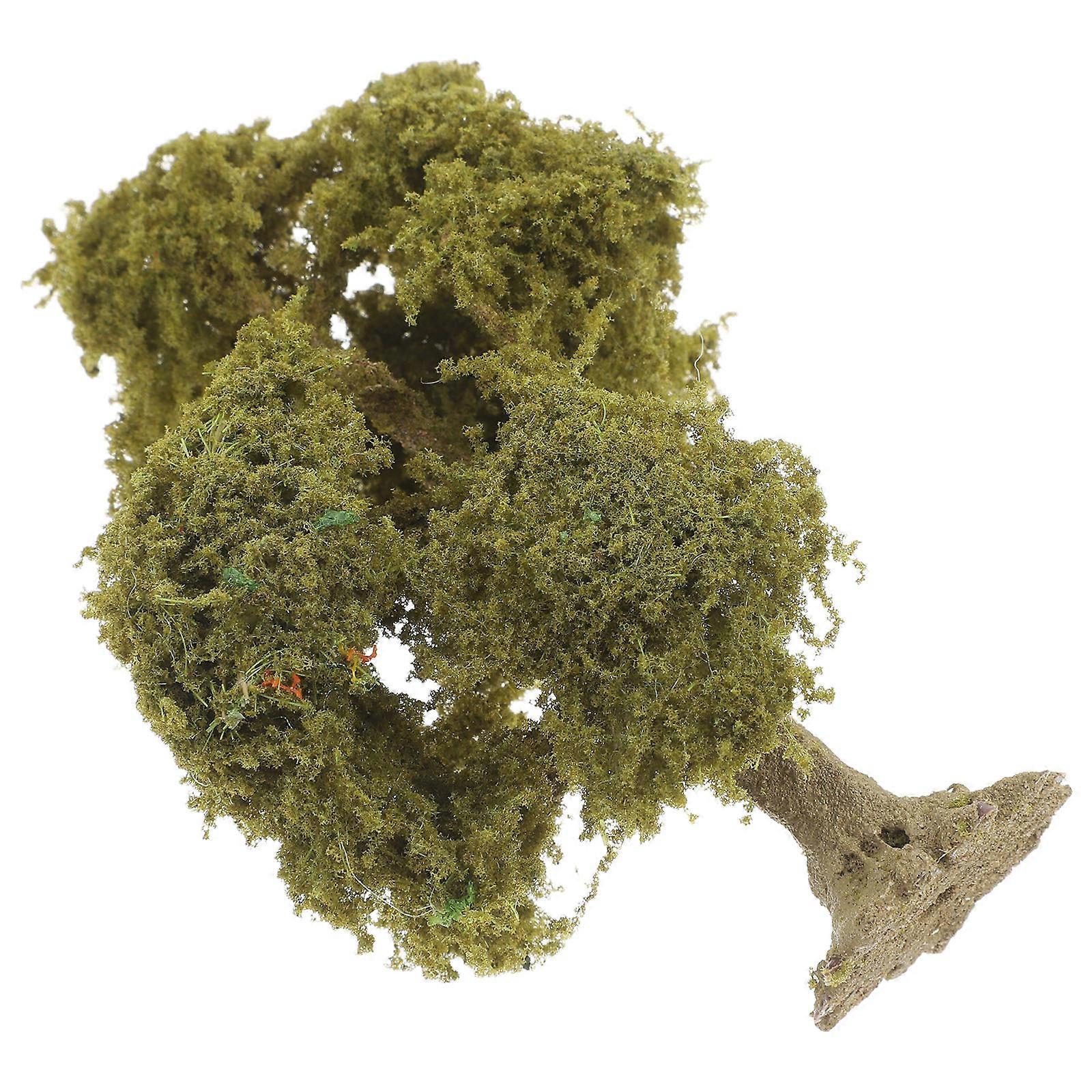 Model Train Trees Khaki Mini Trees for Crafts Bookshelf Ornament 1Pack
