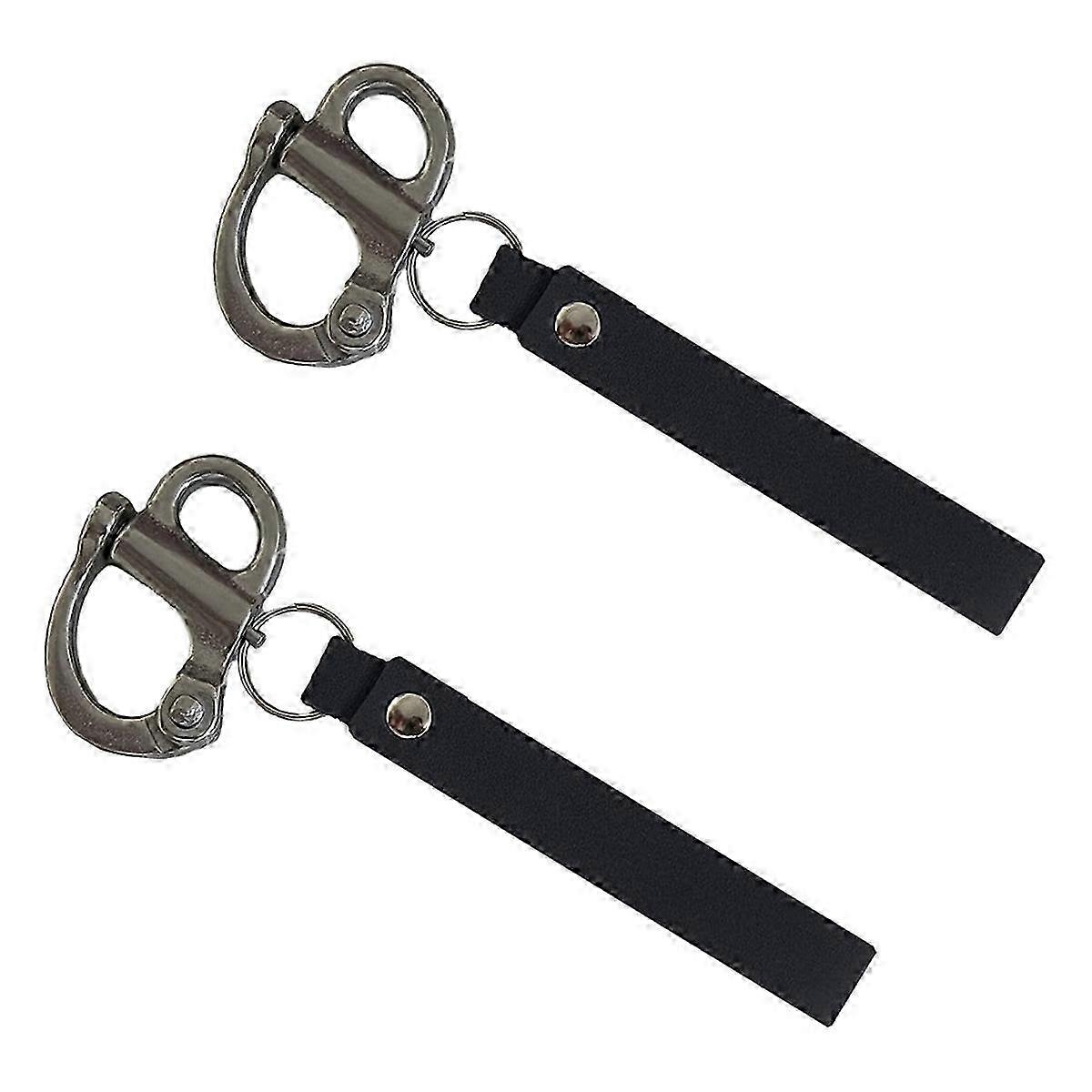 2pack Mask Quick Release Shackle with Leather Handle for Firefighter szrh