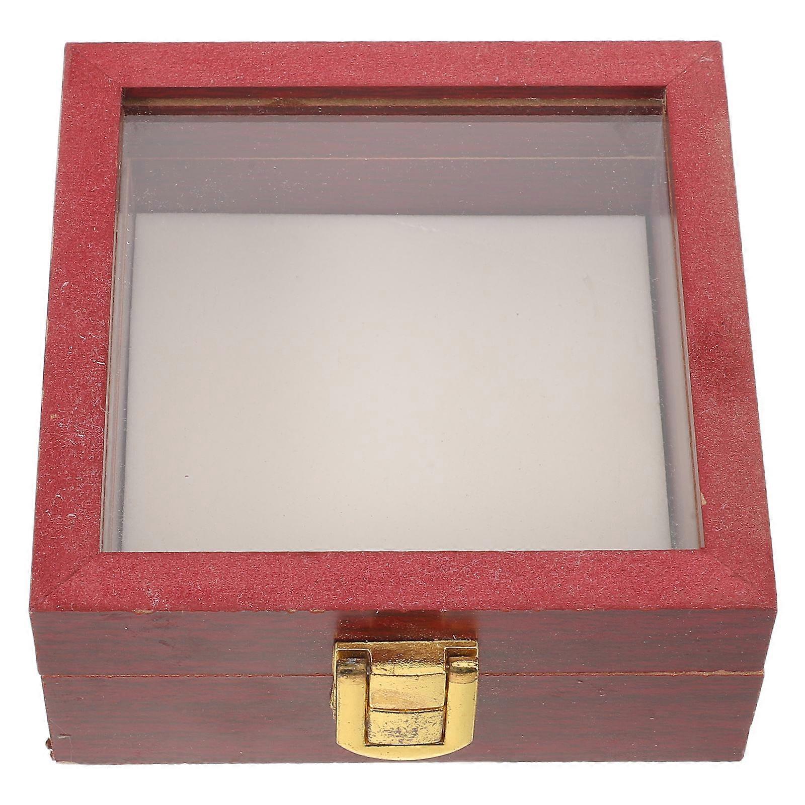 Specimen Display Box Shadow Box Frame for Home Coffee Wood Square Case