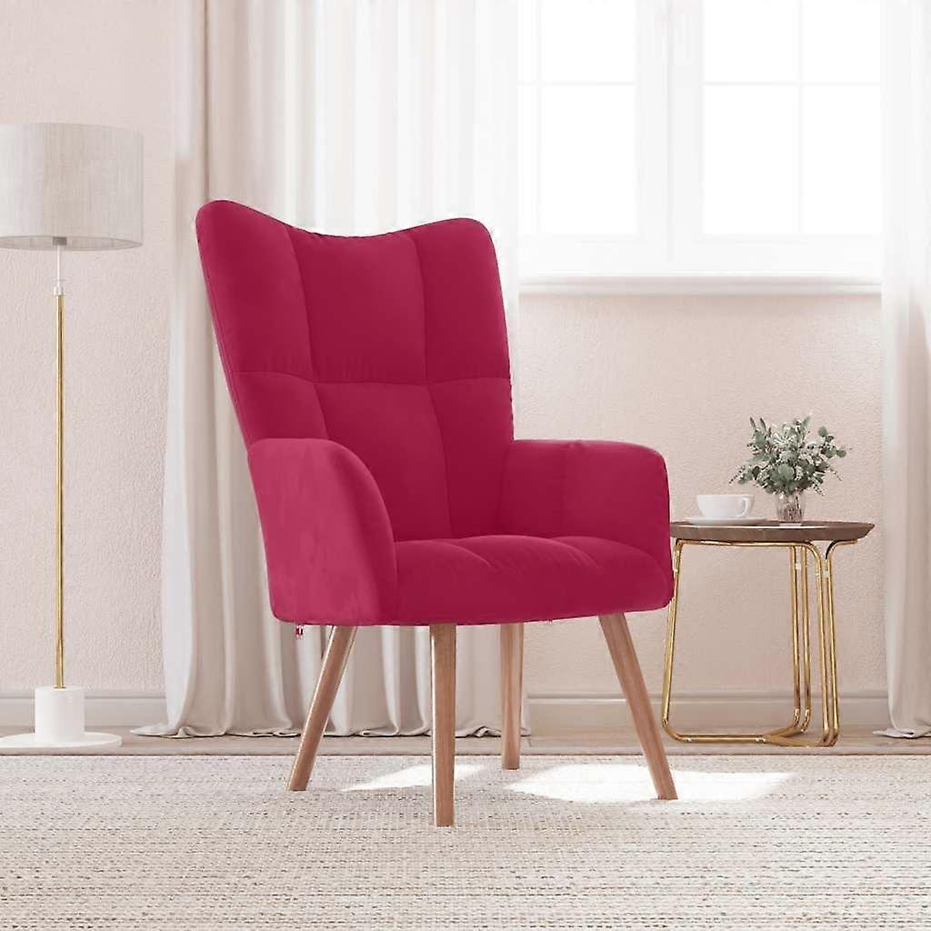 Relaxsessel Weinrot Samt, SKU: 328056