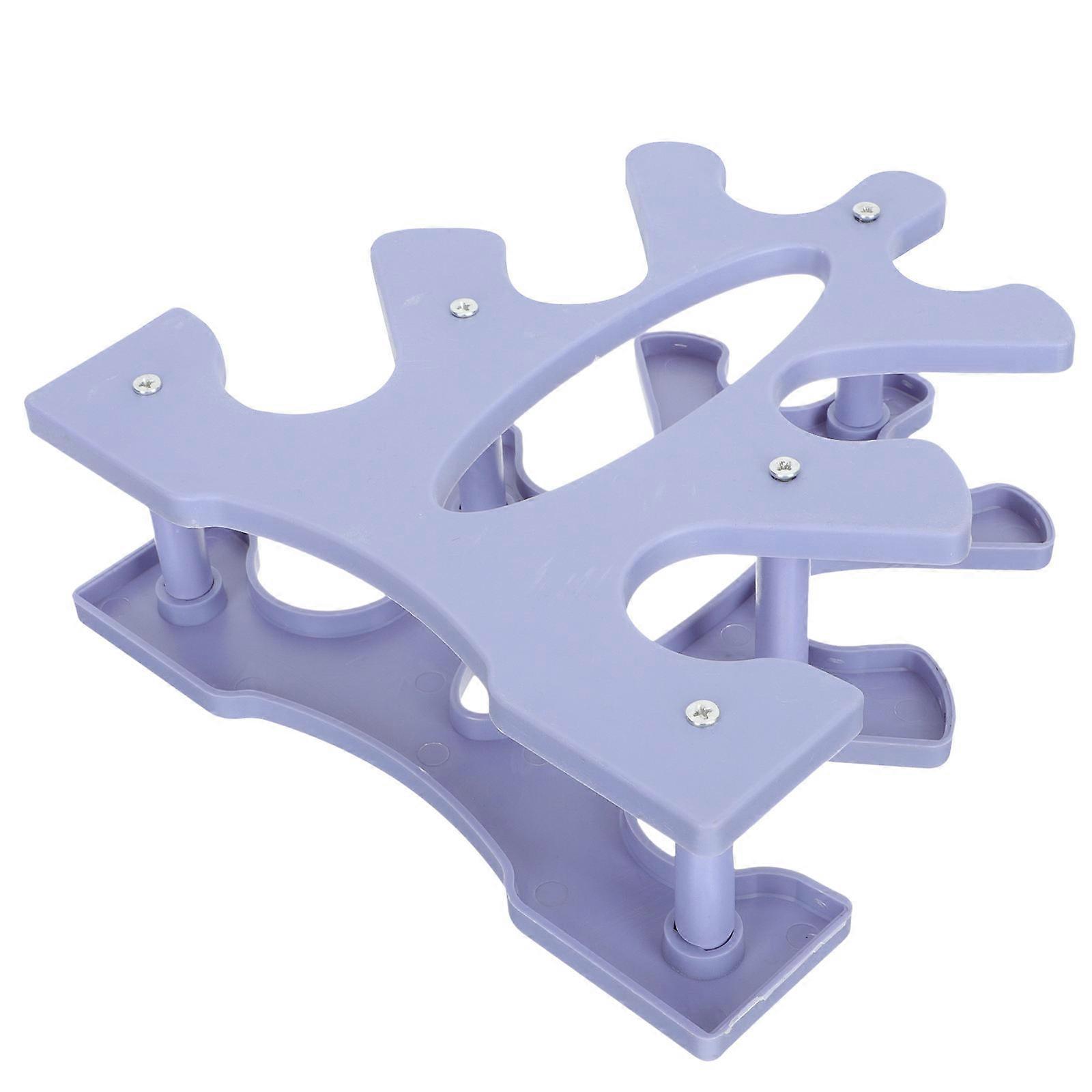 1Pc Dumbbell Rack ABS Dumbbell Rack Double-side Use Dumbbell Holder Storage Rack