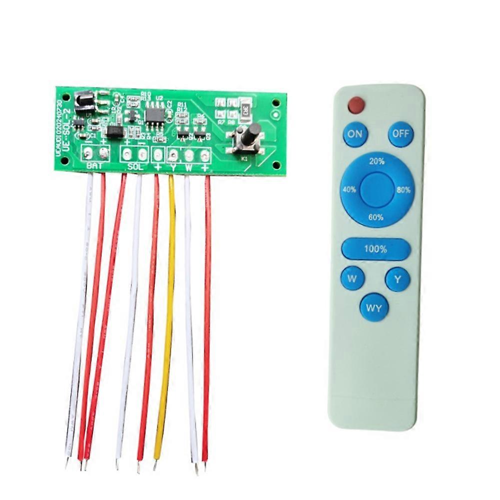 3.2V 3.7V Wall Light Control Board Two-Color Solar Lamp Controller