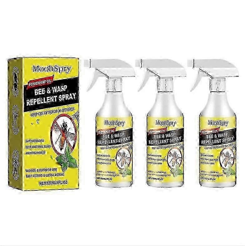 1-3x תרסיס דוחה צרעות דבורים, תרסיס צרעה עם תרסיס דבורים שמני מנטה טבעיים על בסיס צמחי