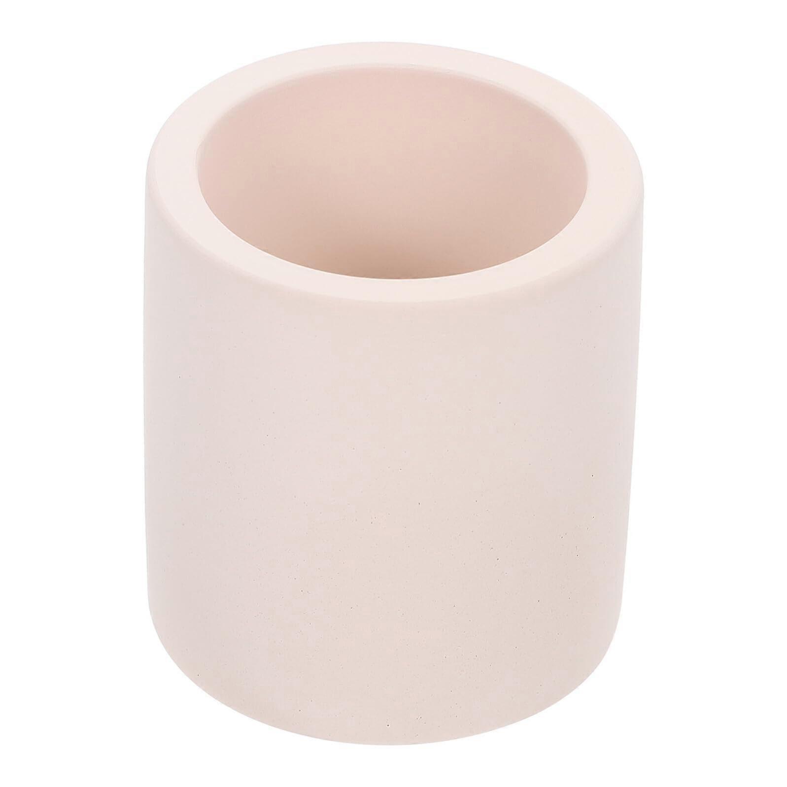 Diatomite Toothbrush Holder with Fast Drying Absorbent Base for Bathroom Countertop Storage White