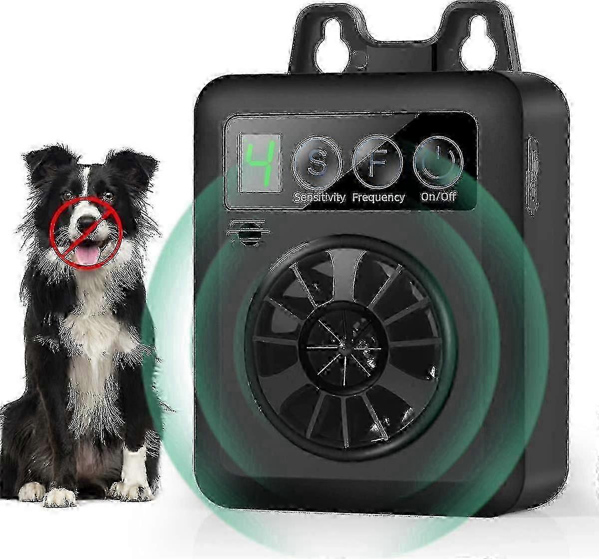 Rechargeable Ultrasonic Bark Control Device- 4 Frequency Levels & Adjustable Sensitivity for Dogs