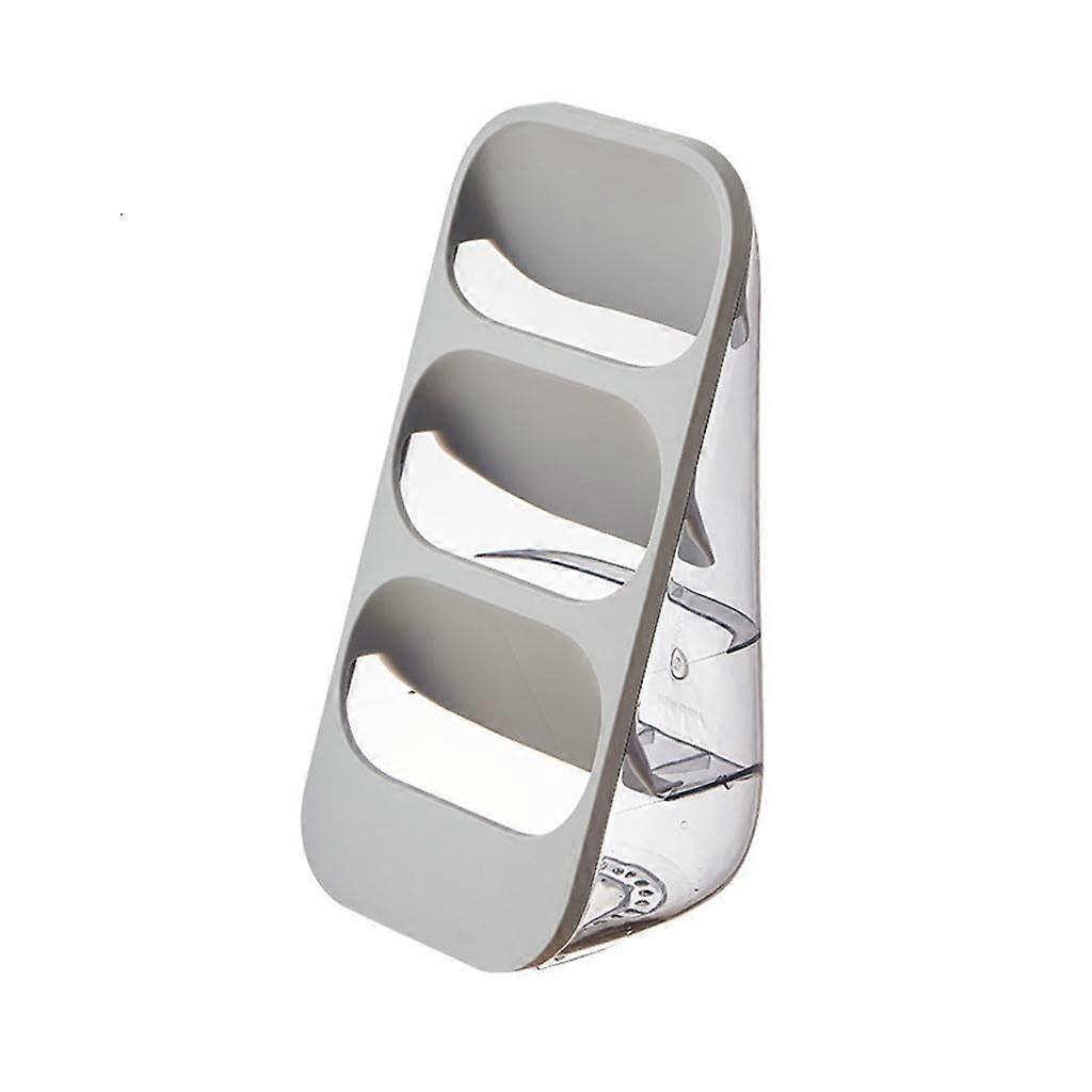Utensil Holder with ThreeCompartment Design and Drainage Holes for Countertop Cutlery Storage