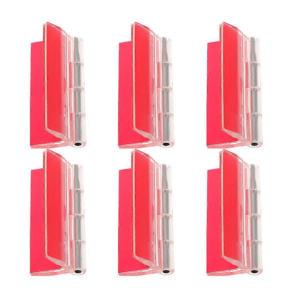 Acrylic Hinges Self-Adhesive Strong Replacement Hinges for DIY 6Pcs