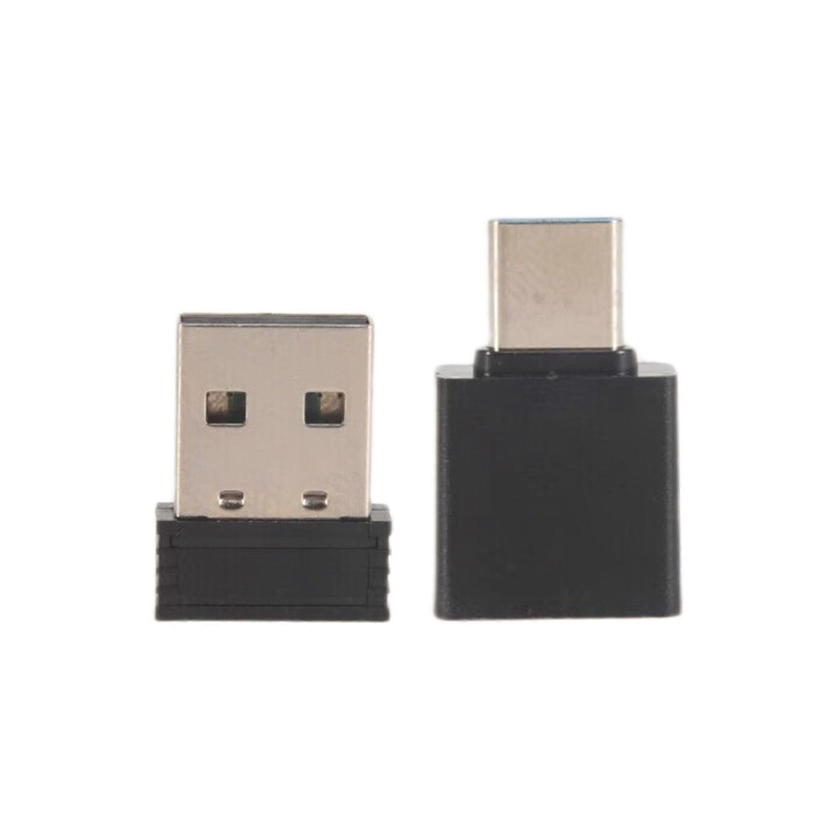 USB Mouse Jiggler Undetectable Mouse Mover Automatic Computer Mouse Mover Jiggler with USB C Adapter, Black