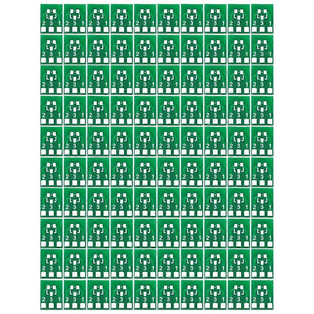 SOT23 SOT23-3 Turn SIP3 Double-Side SMD Turn to DIP SIP3 Adapter Converter SOT SIP IC Socket PCB Board Diy Kit 100Pcs