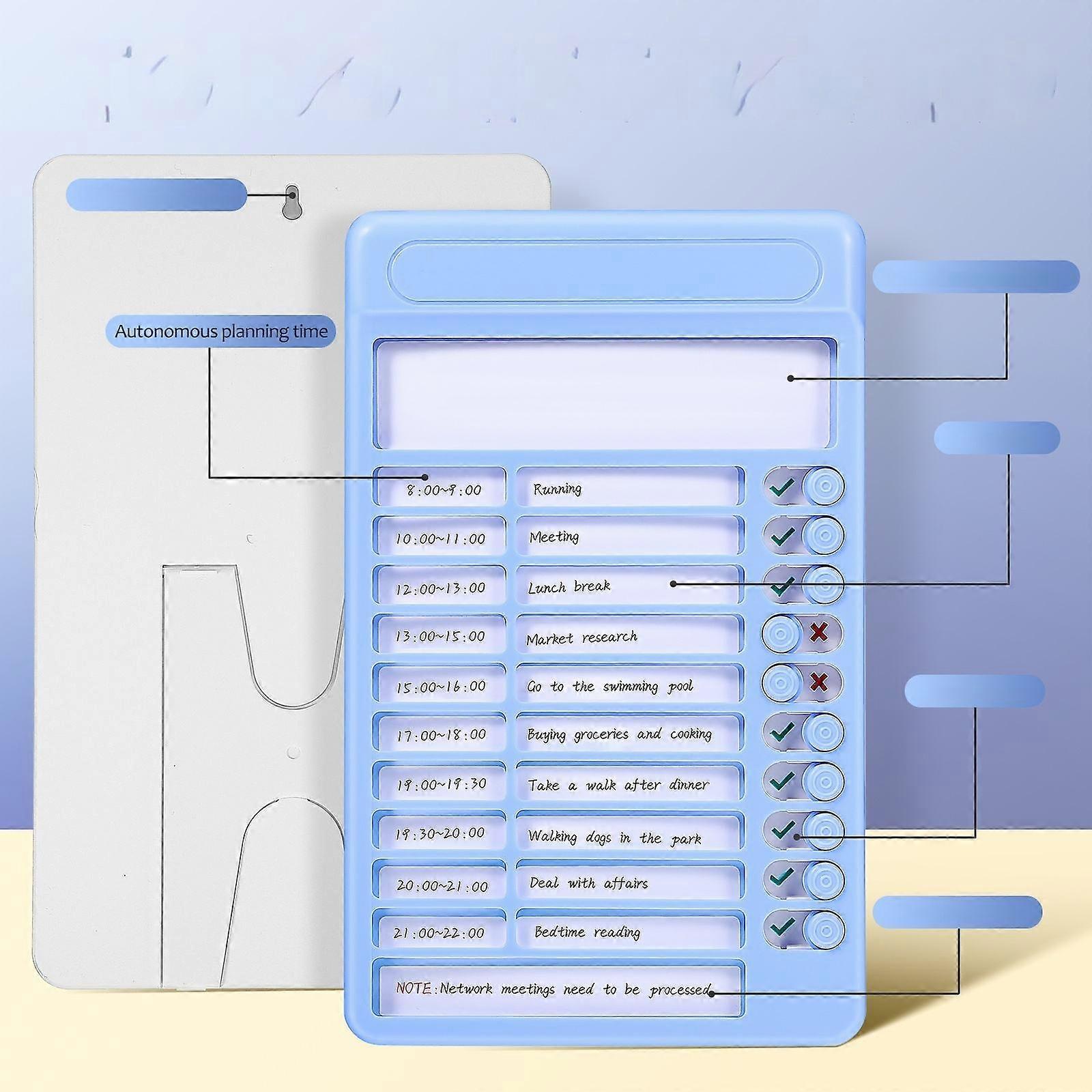 Chore Chart To Do List Planner Planning Board Sliding Routine Board Hanging Desktop Schedule Chart Board