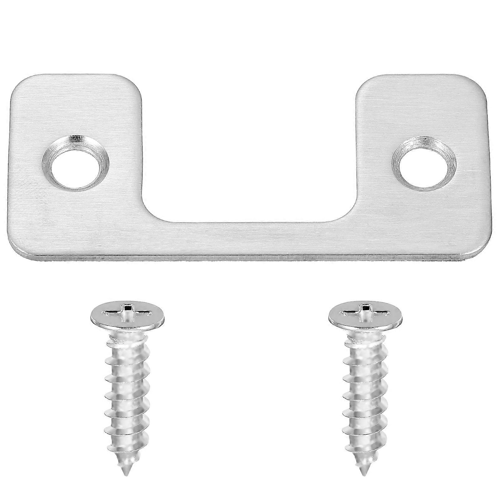 Durable Door Latch Guard Plate for Door Use with 1 Piece Strike Protector