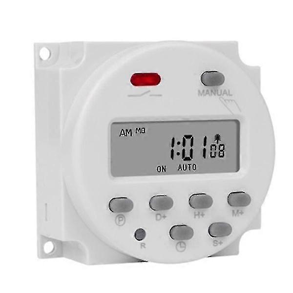 Second Interval 12V Digital LCD Timer Switch Weekly Programmable Time Relay Programmer CN101A