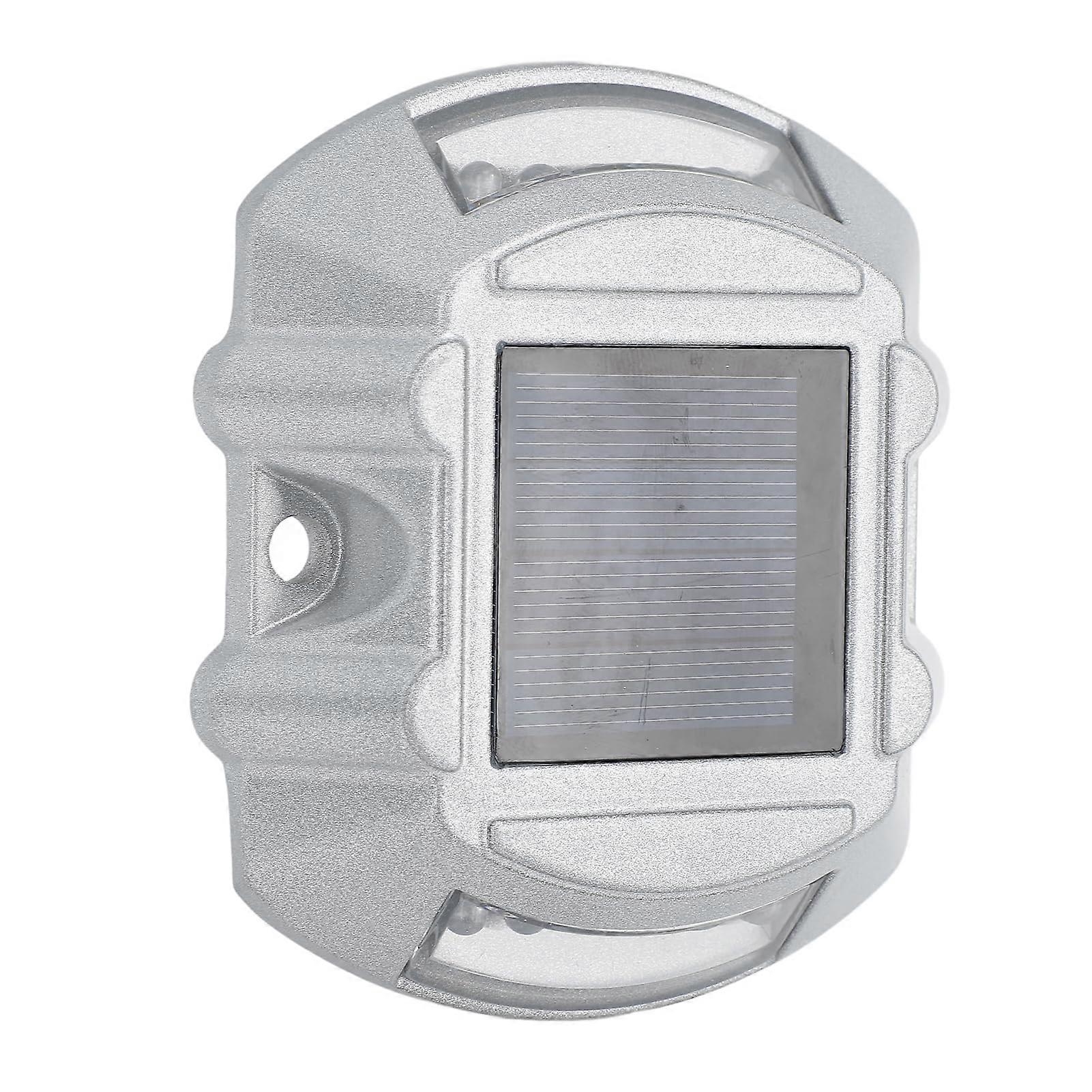 Aluminum Alloy Solar Deck Lights with  Brightness LED Road Studs and Smart Light Sensor White