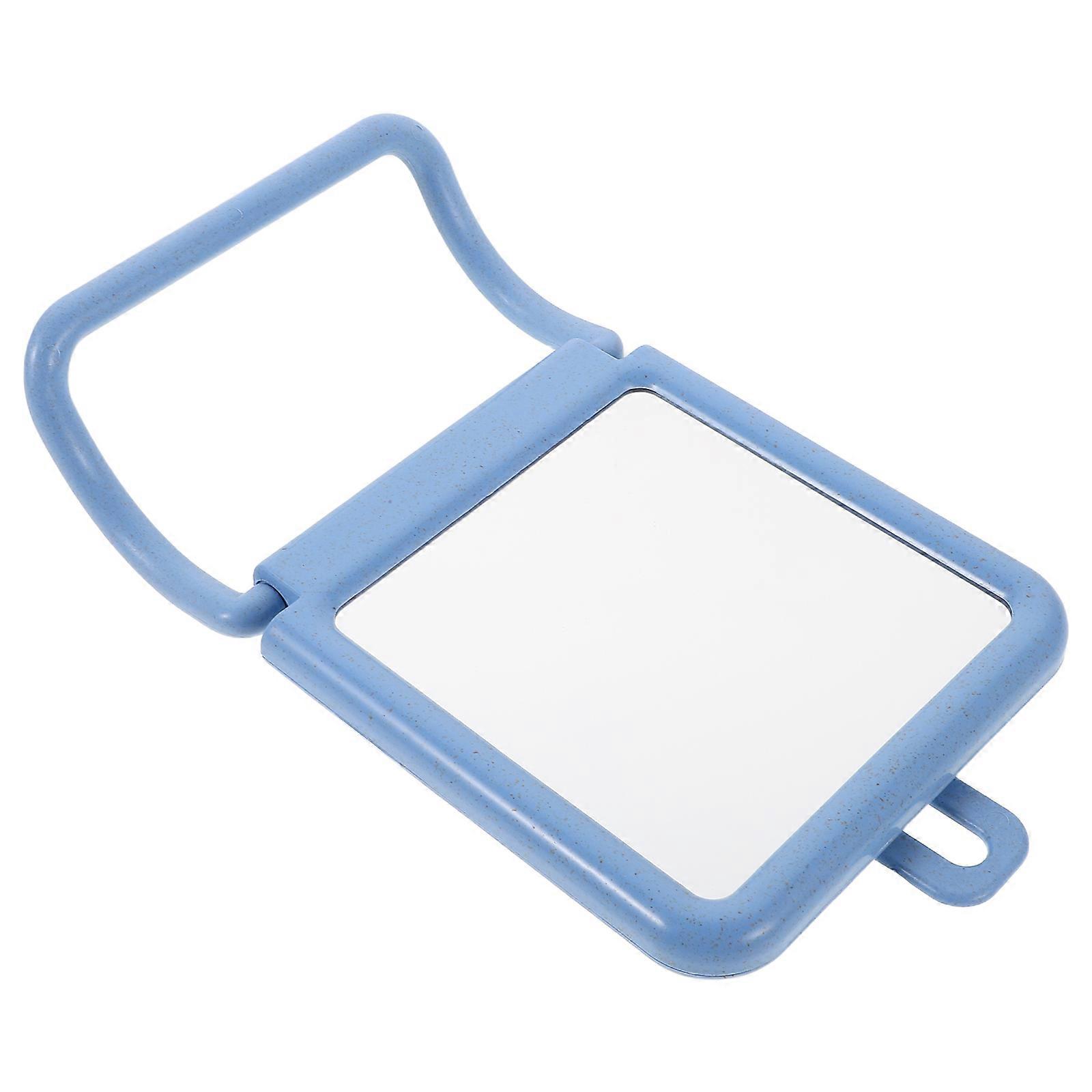 Small Rectangle Mirror Makeup Mirror Foldable Stand for Home Use