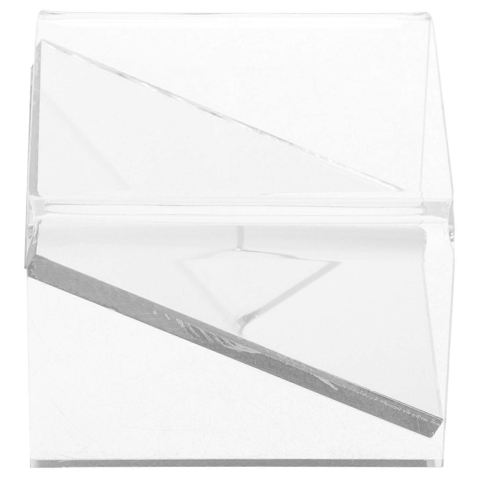 Acrylic Display Stand Transparent Mirror Showcase Holder for Storage