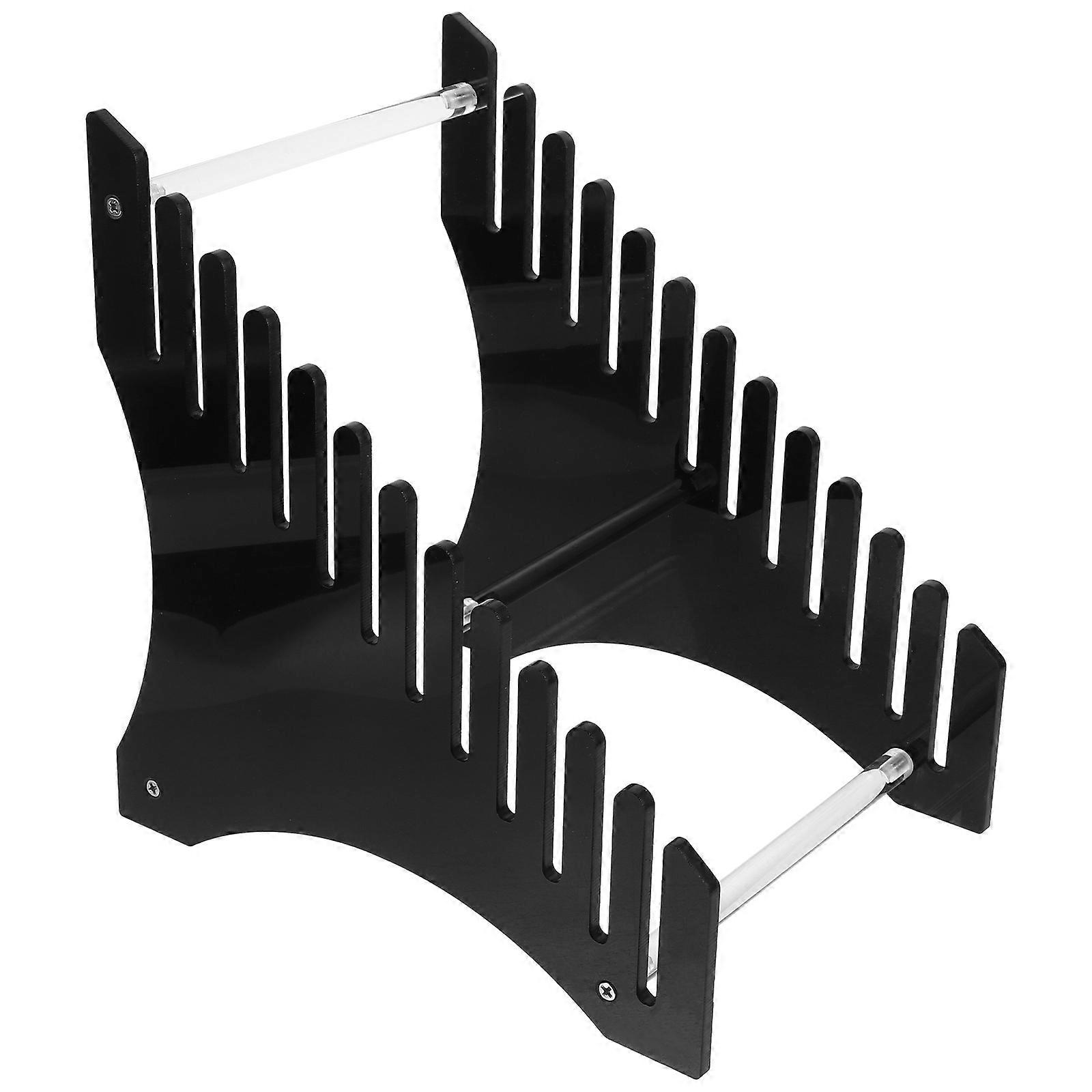 Desktop Vinyl Record Holder Acrylic Rack for Record Storage 2Pcs Set