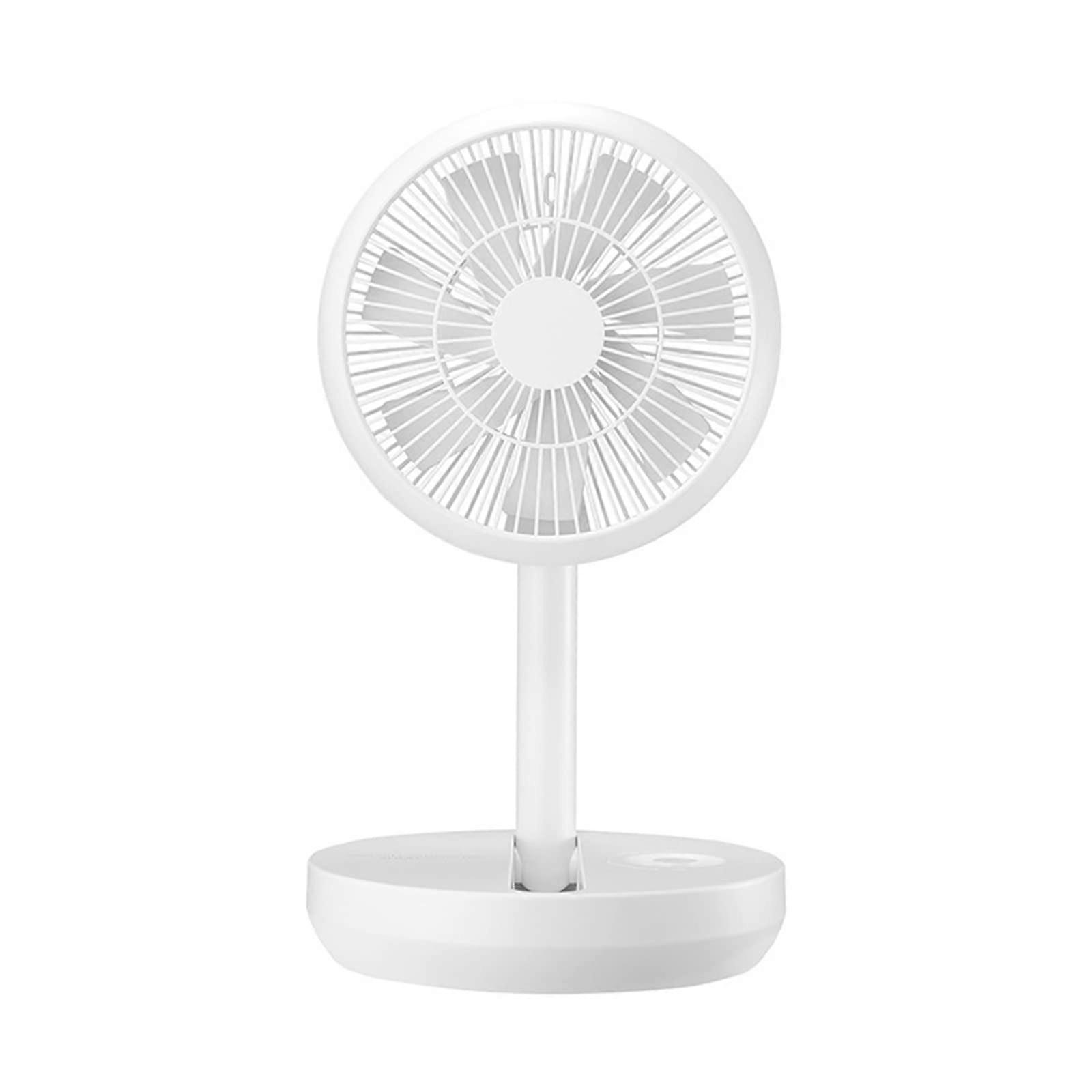 Portable USB Rechargeable Foldable Fan with Telescopic Design, Low Noise, Adjustable Desk Cooling
