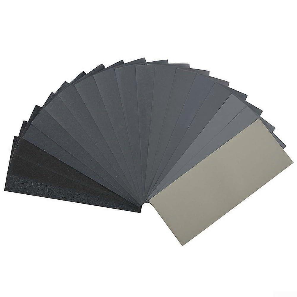 Sandpaper Sheets Set 45PCS,  Silicon Carbide Wet and Dry, Assorted Grit 1207000 for Wood Metal Auto