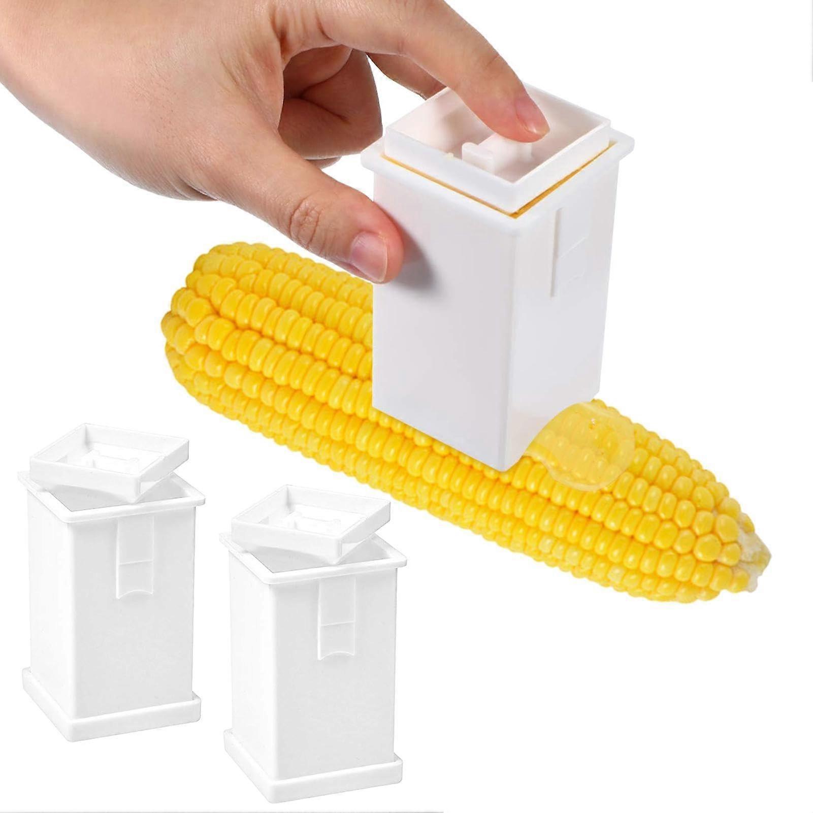 2 Pack Butter Spreader for Corn on the Cob, Plastic Dispenser with Lid, Dishwasher Safe