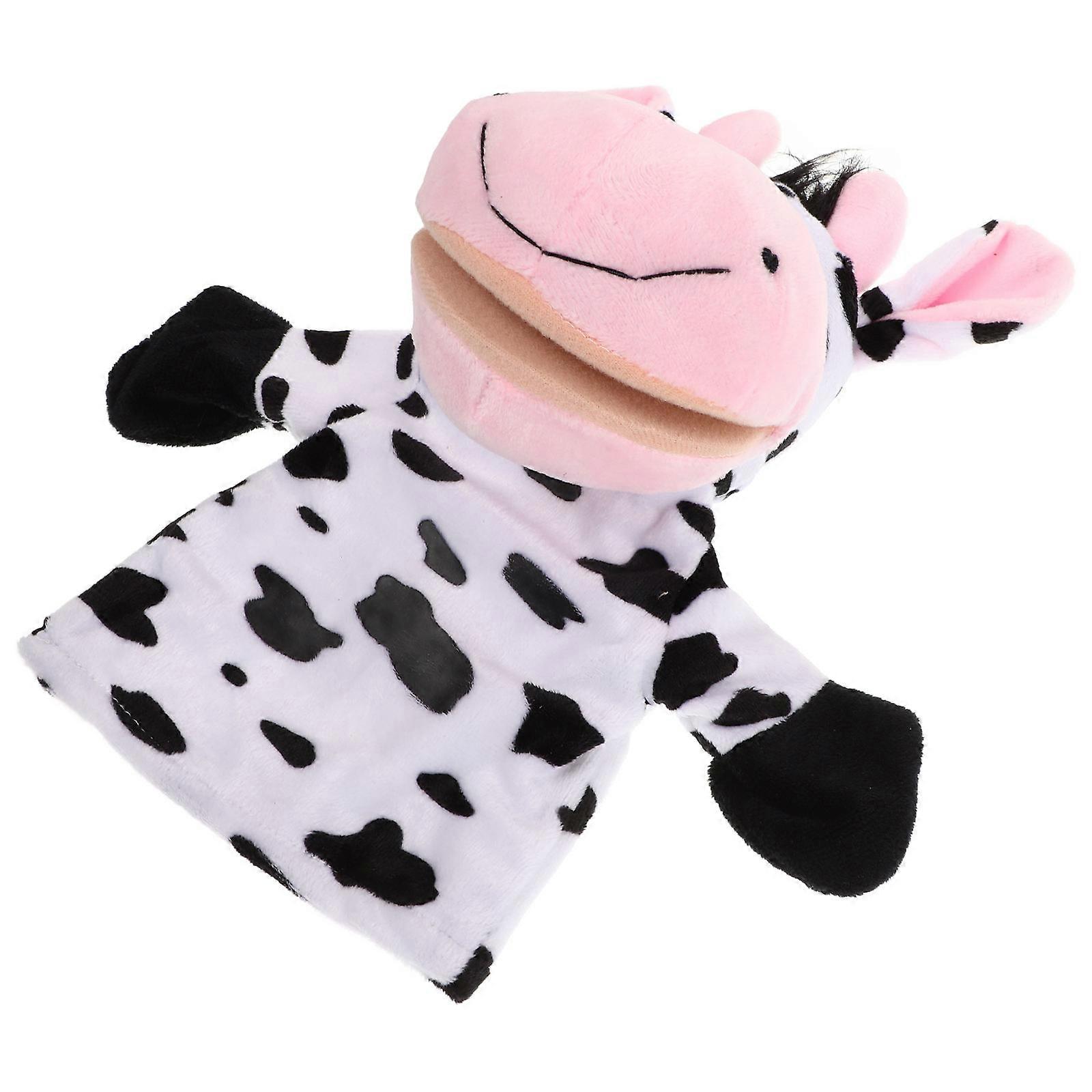 Plush Animal Hand Puppet for Interactive Play Featuring Movable Mouth