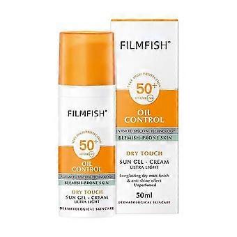 LSF 50 Gesichtscreme, Ölregulierende LSF 50, Feuchtigkeitscreme für das Gesicht mit LSF 50, UVA/UVB-Schutz, Sonnenschutzgel, Nicht fettend, Leicht