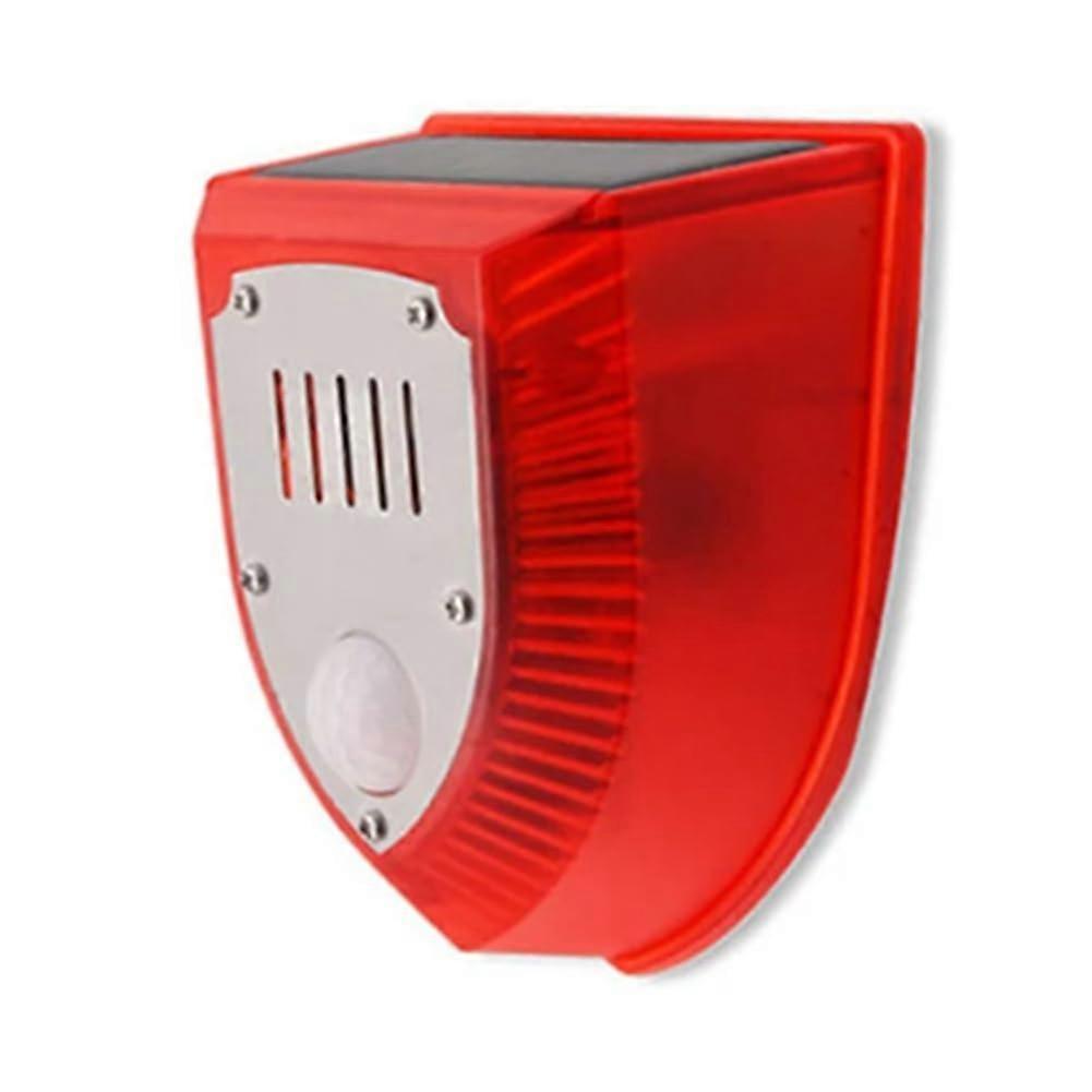 Solar Animal Repeller with Wide Sensing Range, Outdoor Motion Sensor Alarm, Rainproof, Remote Control
