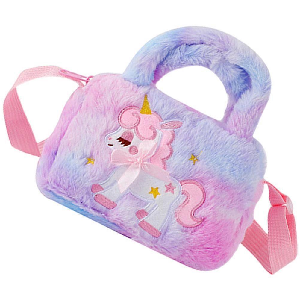 Multi Colored Rectangular Children Sling Bag for Daily Use with Storage 1Pcs