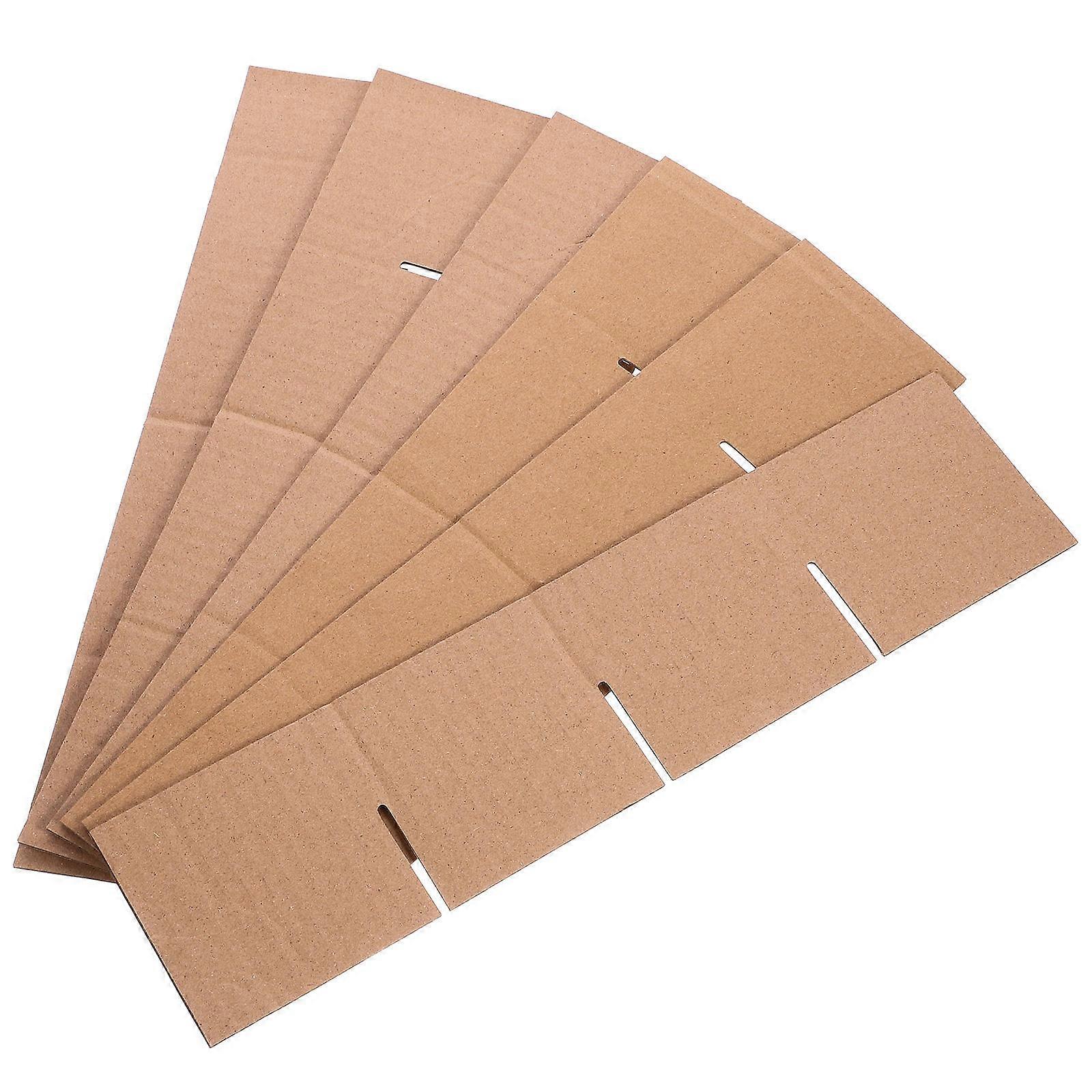 Brown Cardboard Box Divider for Plate Ensuring Safety 2Pcs Set