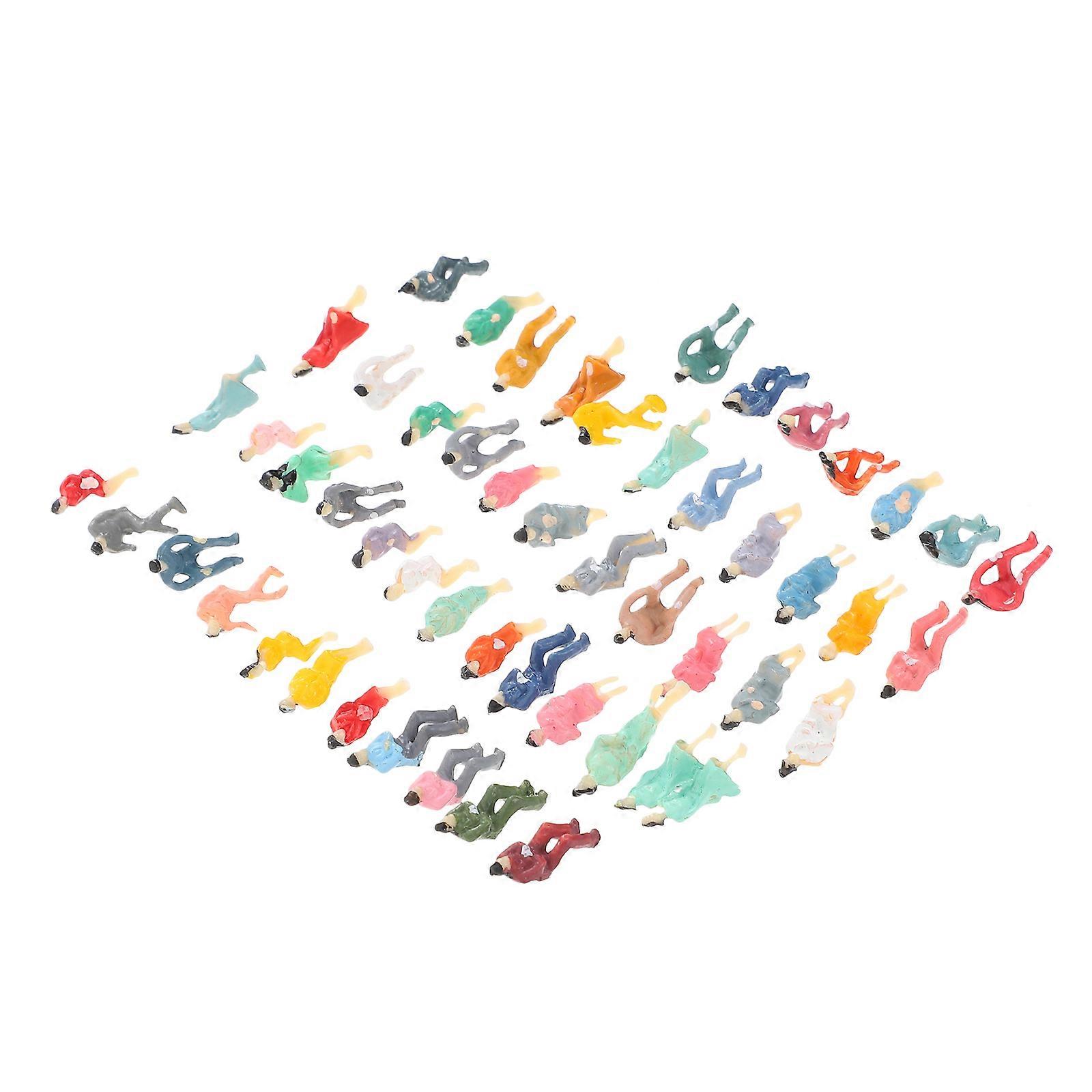 Mini Human Models Plastic People Figurines for Decoration 100Pcs Group