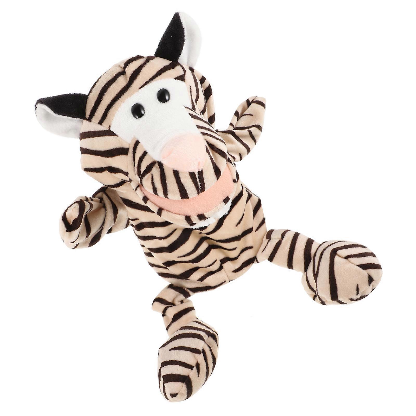 Hand Puppet Toy Plush Leopard for Kids Storytelling
