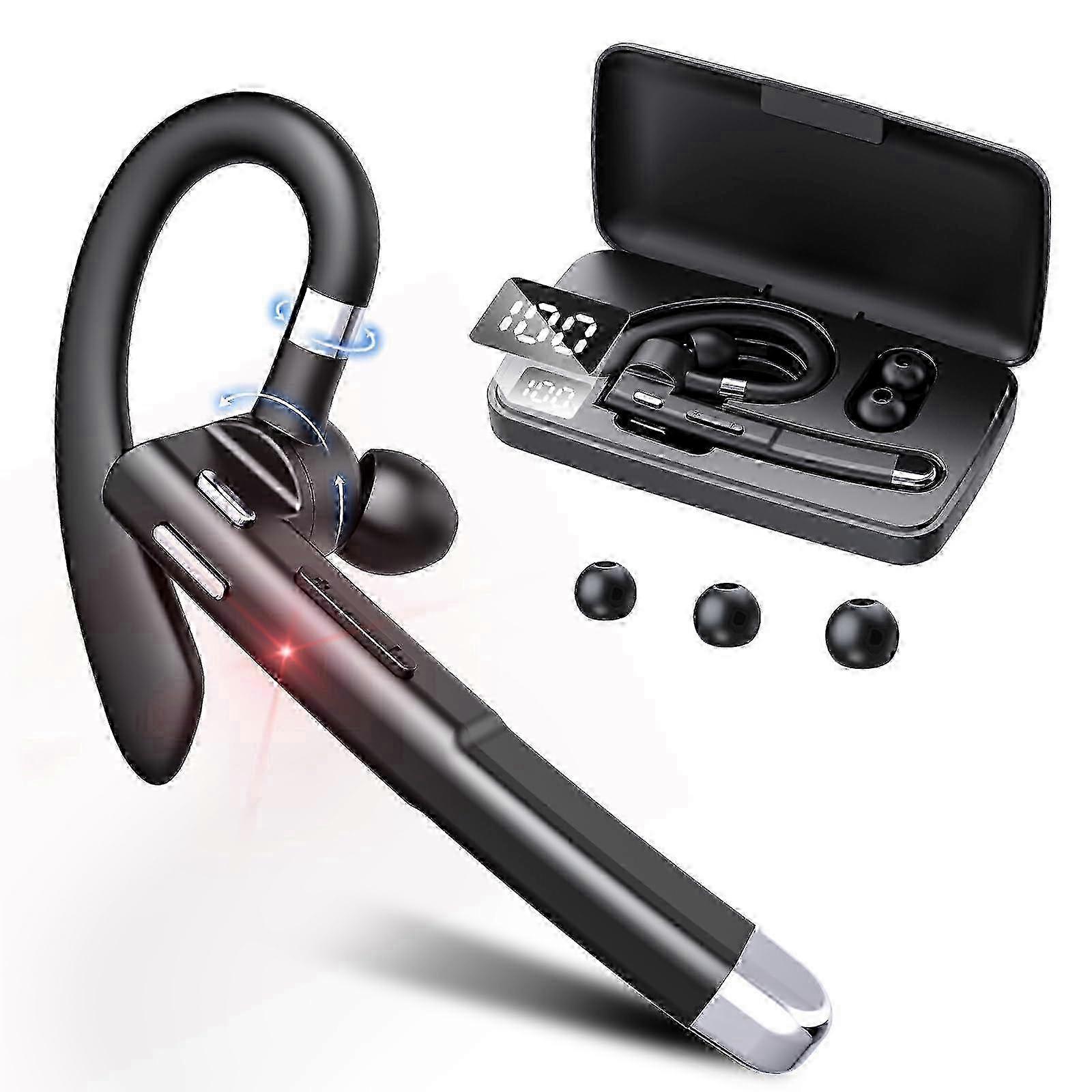 2025 Bluetooth Headset - Wireless Bluetooth Earpiece with Charging Case,120H Playback, Dualable