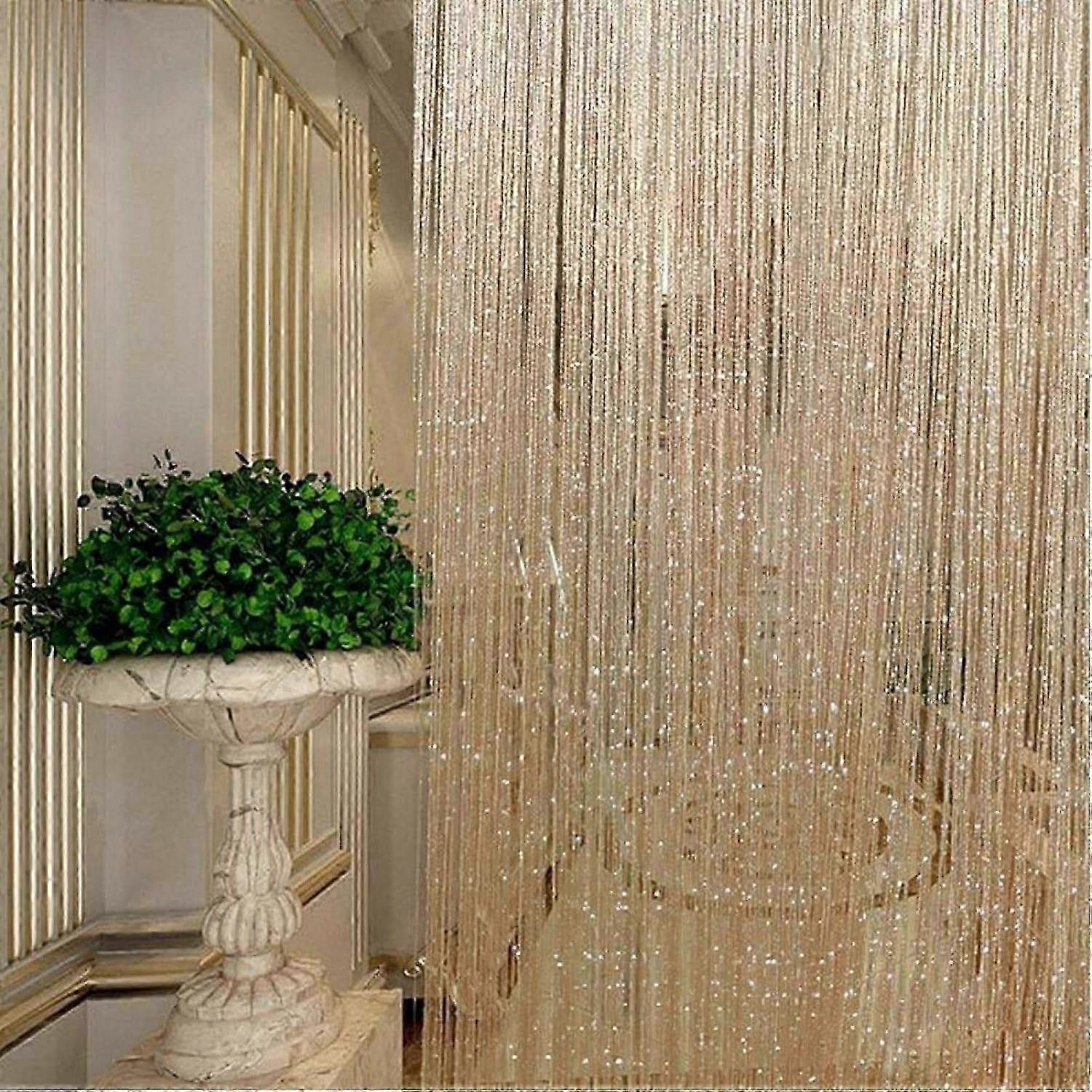 2026 Suitable Decorative Door String Curtains Room Divider Luxury Home Decor String Curtains Fly Screen Wedding