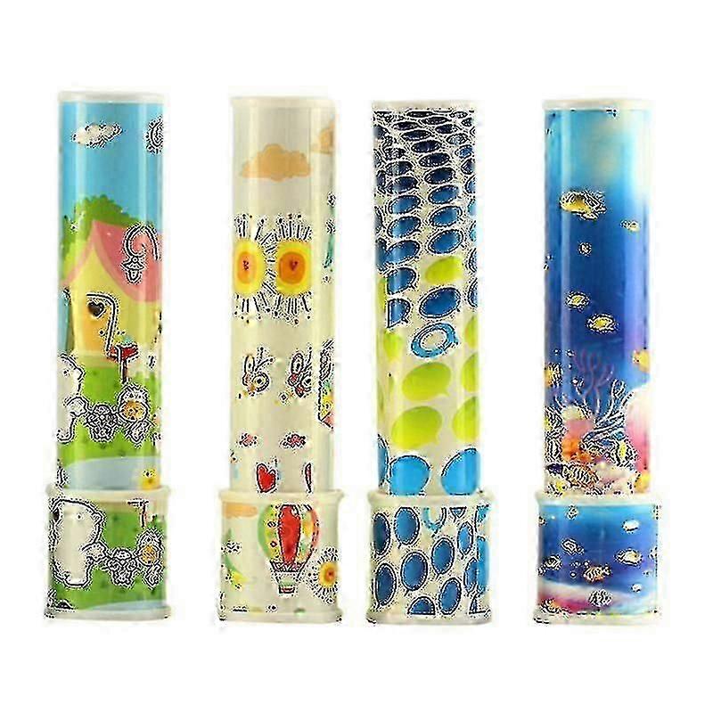 4 cartoon kaleidoscopes