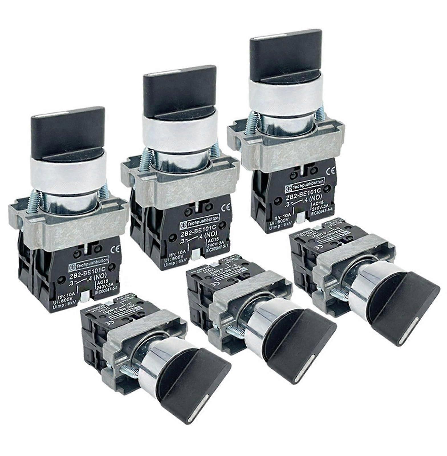 22mm Key Selector Switch 2 and 3 Position Self Locking Secure Control 10pcs