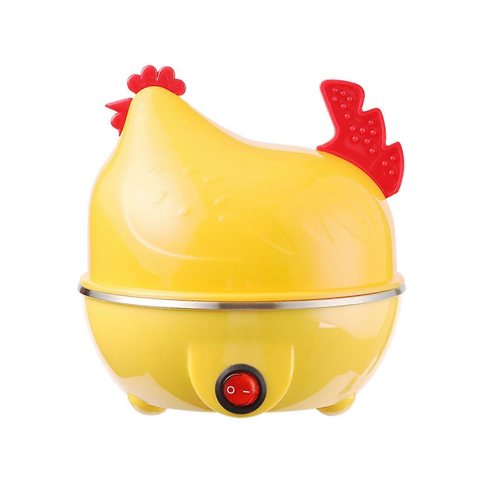 Egg Cooker Electric Egg Boiler with Auto Shut Off AntiDry Burning Compact Single Layer Yellow UK