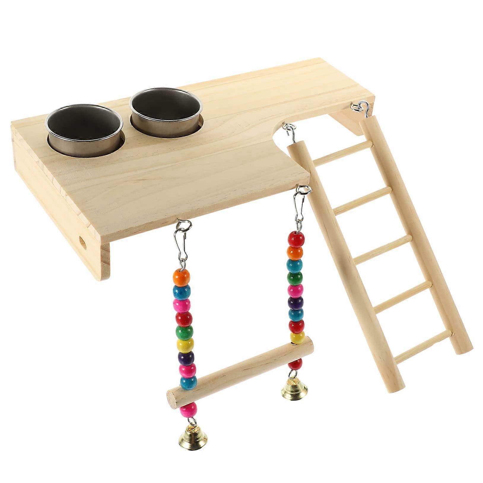 Bird Perch Stand for Parrots, Easy Installation Climbing Playground, Cage Platform Training