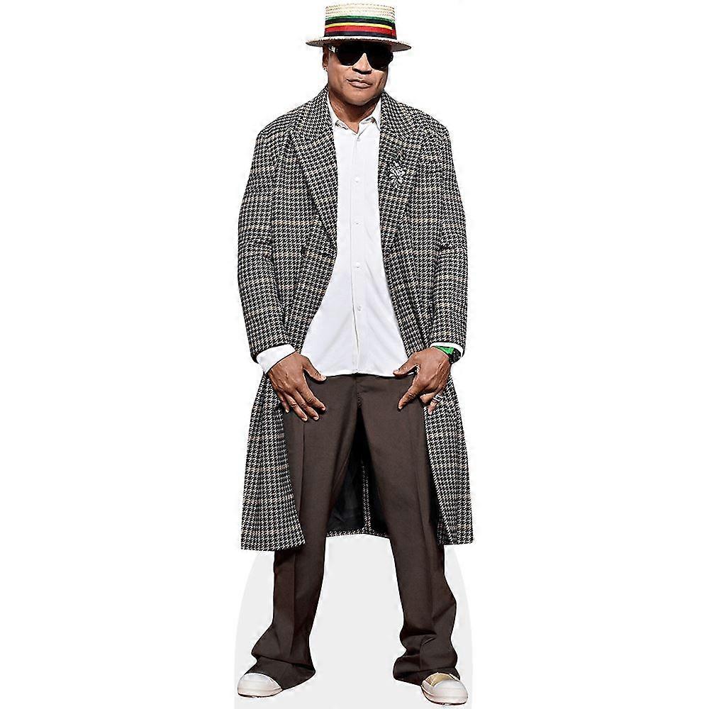 LL Cool J (Coat) Cardboard Cutout (lifesize OR mini size). Standee. Stand Up.