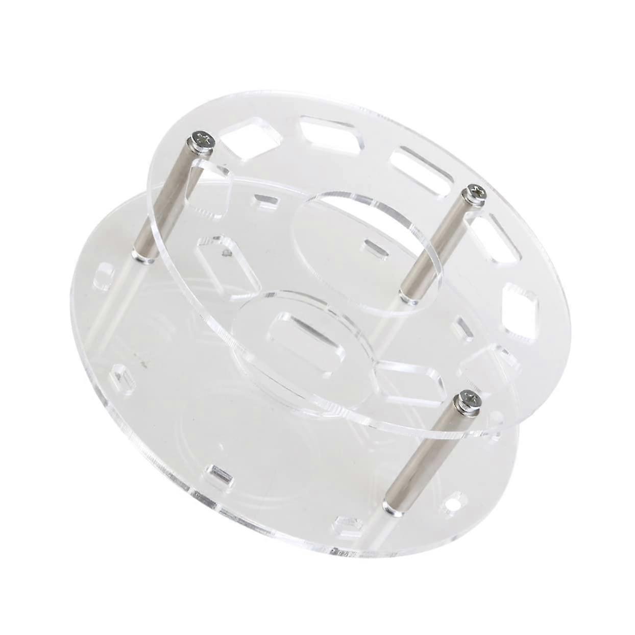 Transparent Oval Makeup Brush Holder Set, Durable Organizer Rack for Vanity and Desktop Storage