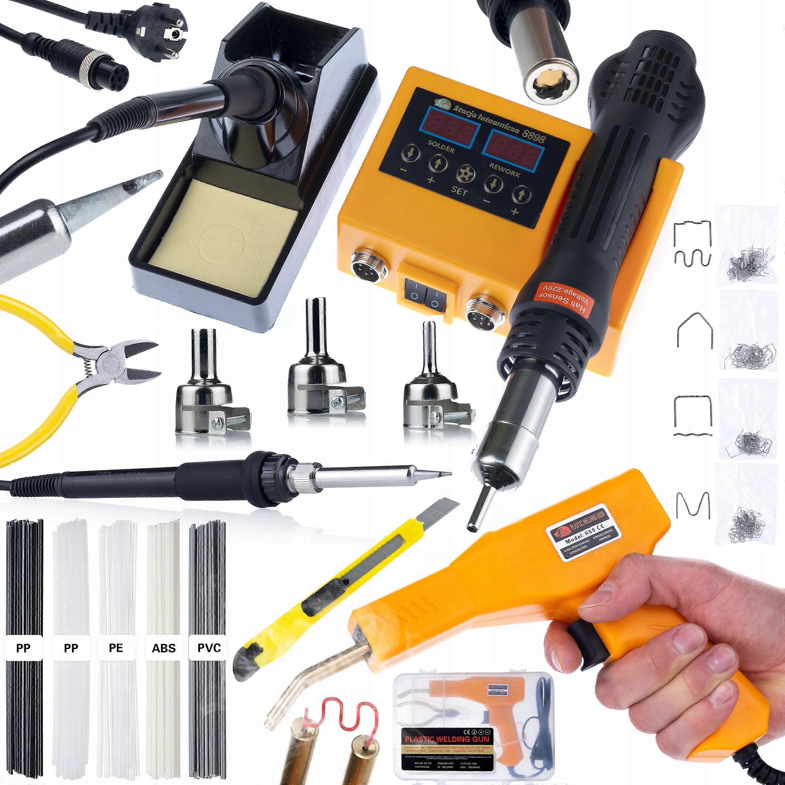 Rosfix 2-in-1 Soldering Station Kit Orange Husky Oh660 | 660W, Hot-Air and 900M Tip